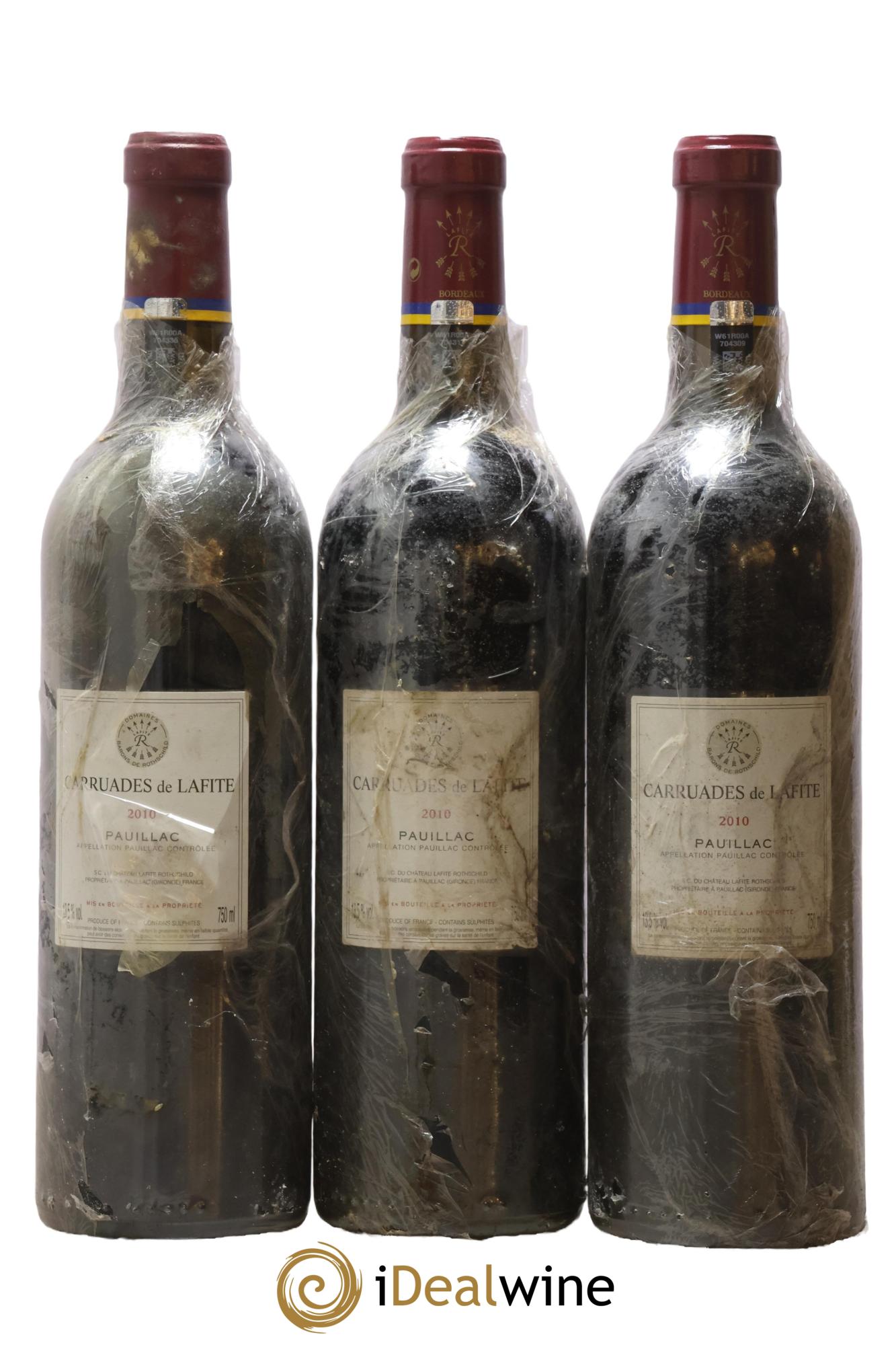 Carruades de Lafite Rothschild Second Vin 2010 - Posten von 3 Flaschen - 1