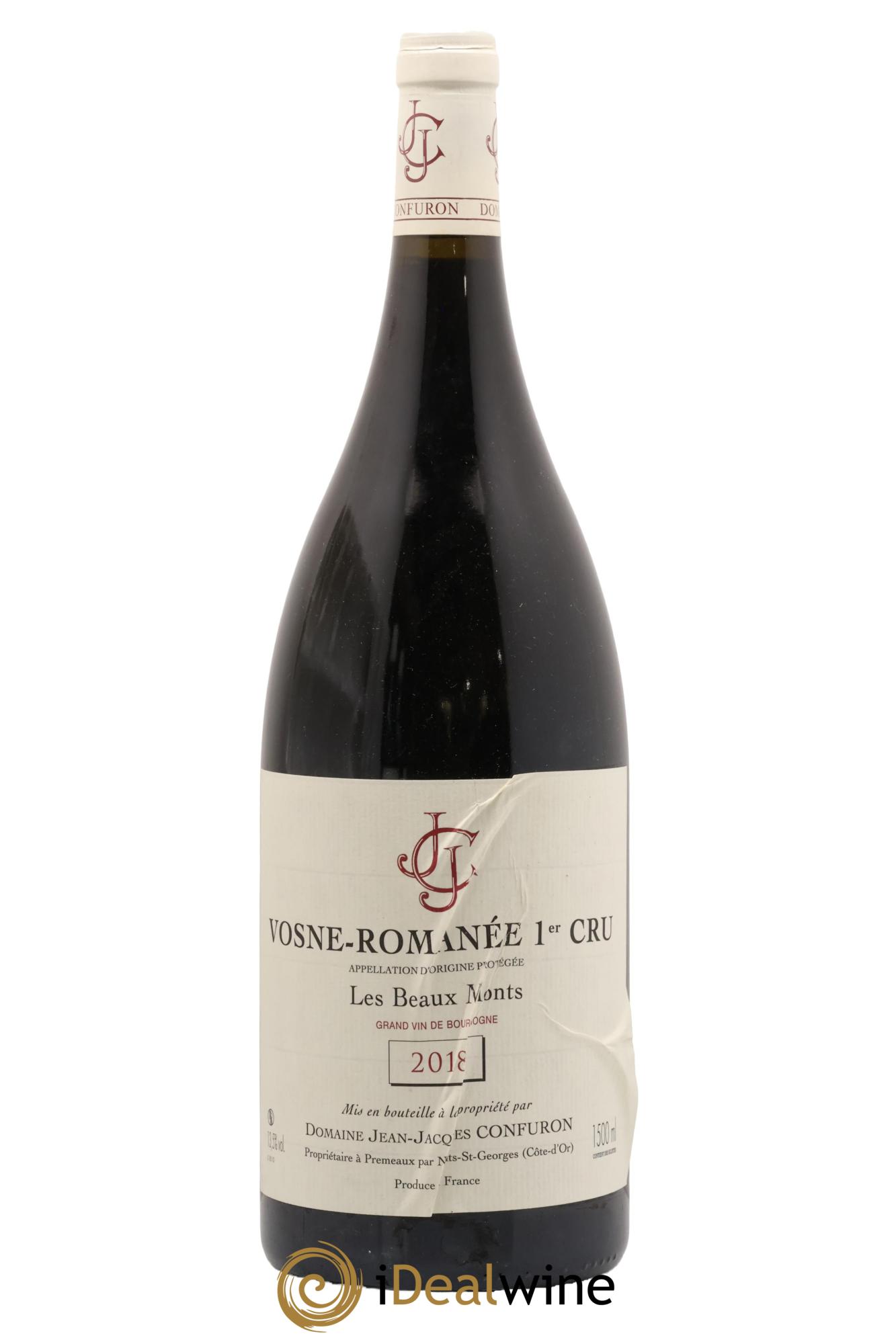 Vosne-Romanée 1er Cru Les Beaux Monts Jean-Jacques Confuron 2018 - Lot of 1 magnum - 0