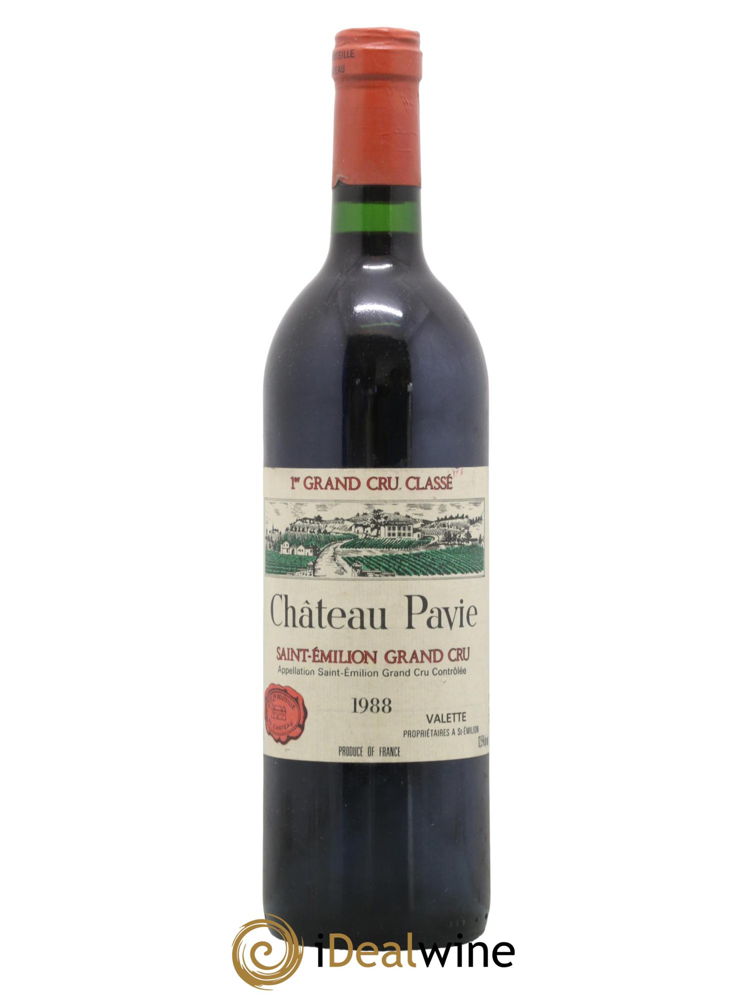 Château Pavie 1er Grand Cru Classé A 1988 - Lot de 1 bouteille - 0