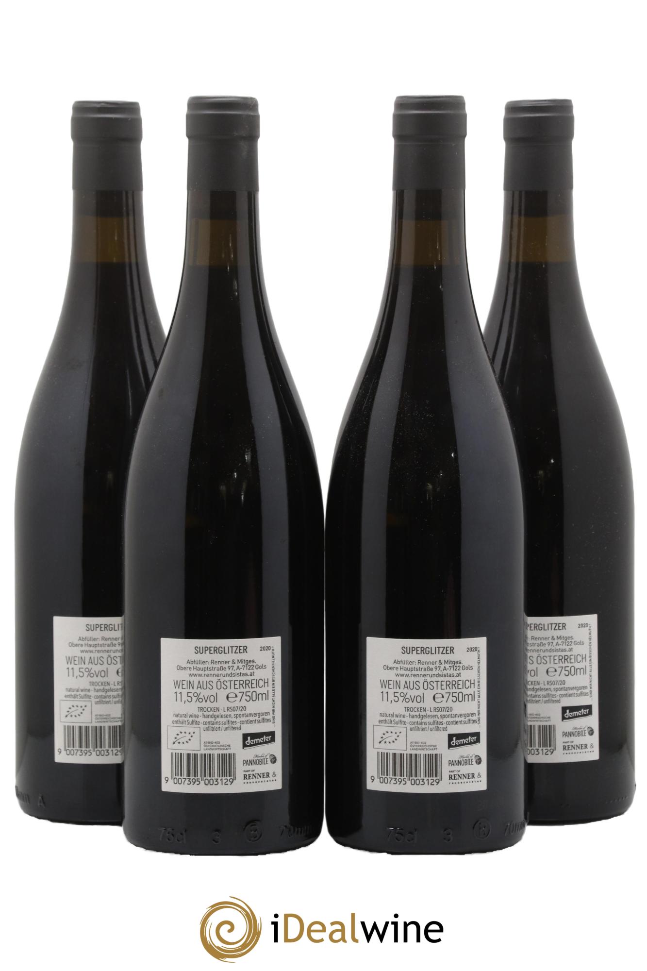 Autriche Superglitzer Rennersistas 2020 - Posten von 4 Flaschen - 1