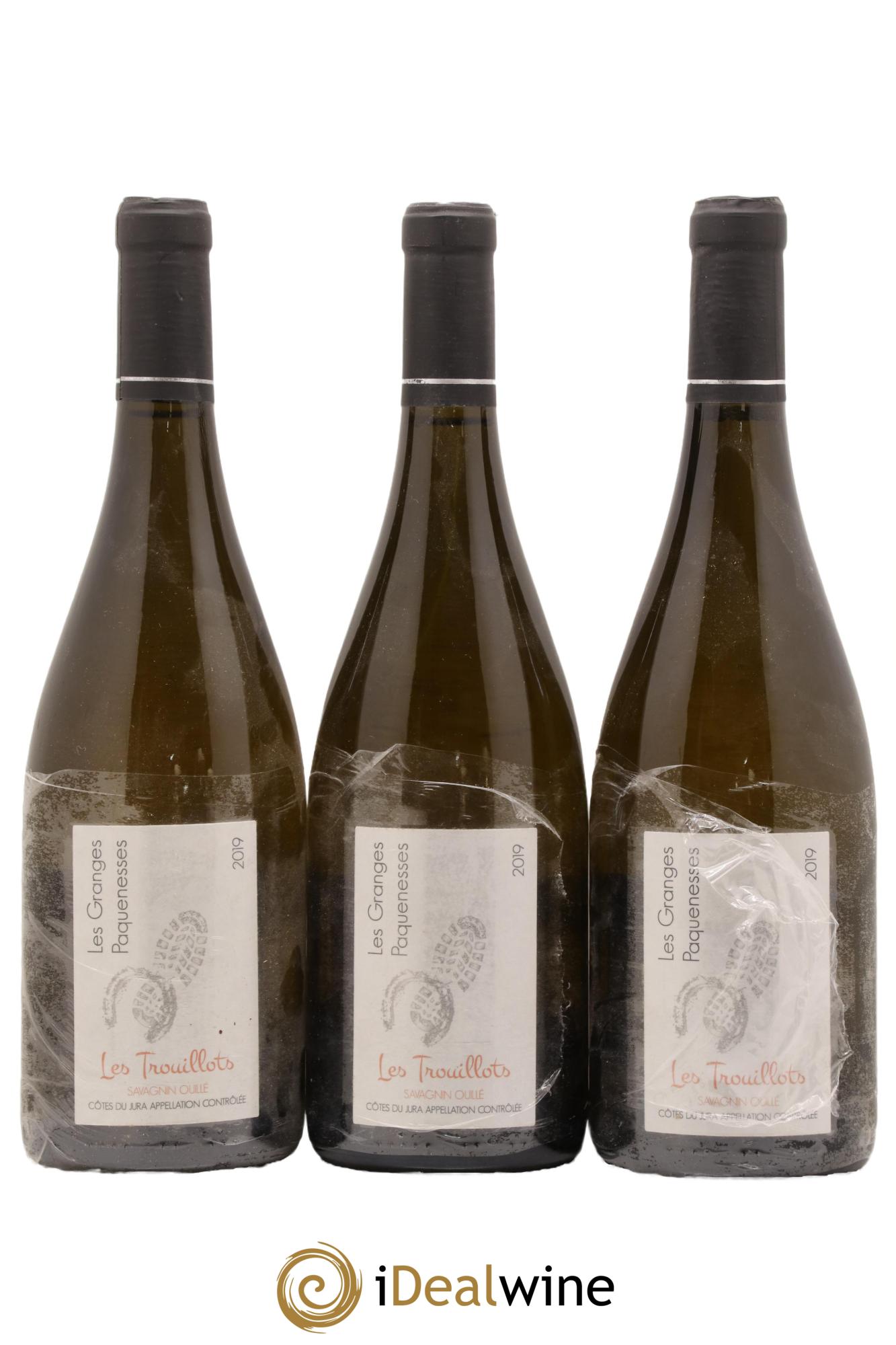 Côtes du Jura Savagnin Ouillé Les Trouillots Les Granges Paquenesses 2019 - Lot de 3 bouteilles - 0