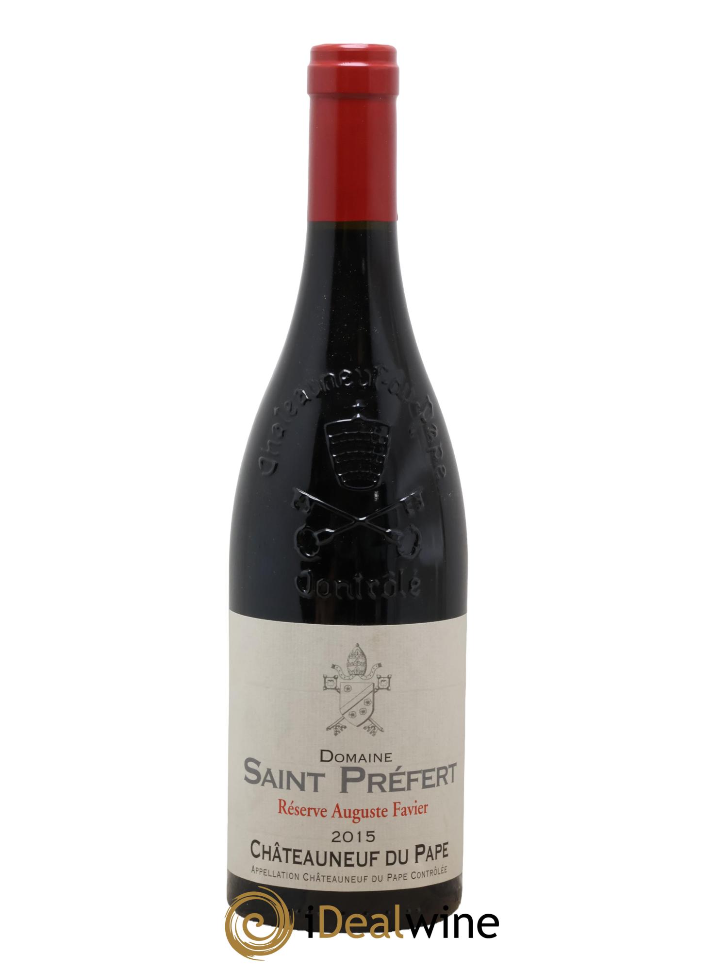 Châteauneuf-du-Pape Réserve Auguste Favier Domaine Saint-Préfert 2015 - Lot de 1 bouteille - 0