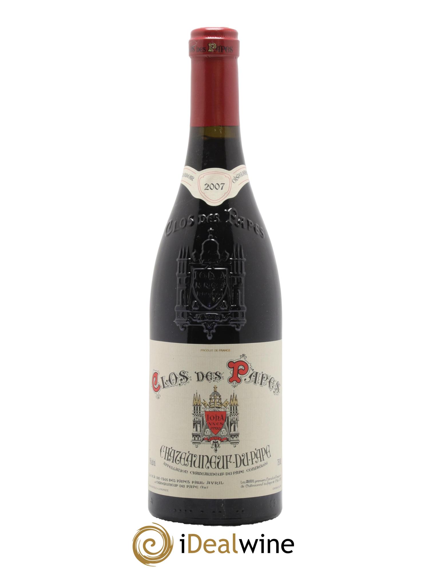 Châteauneuf-du-Pape Clos des Papes - Paul Avril 2007 - Lot de 1 bouteille - 0
