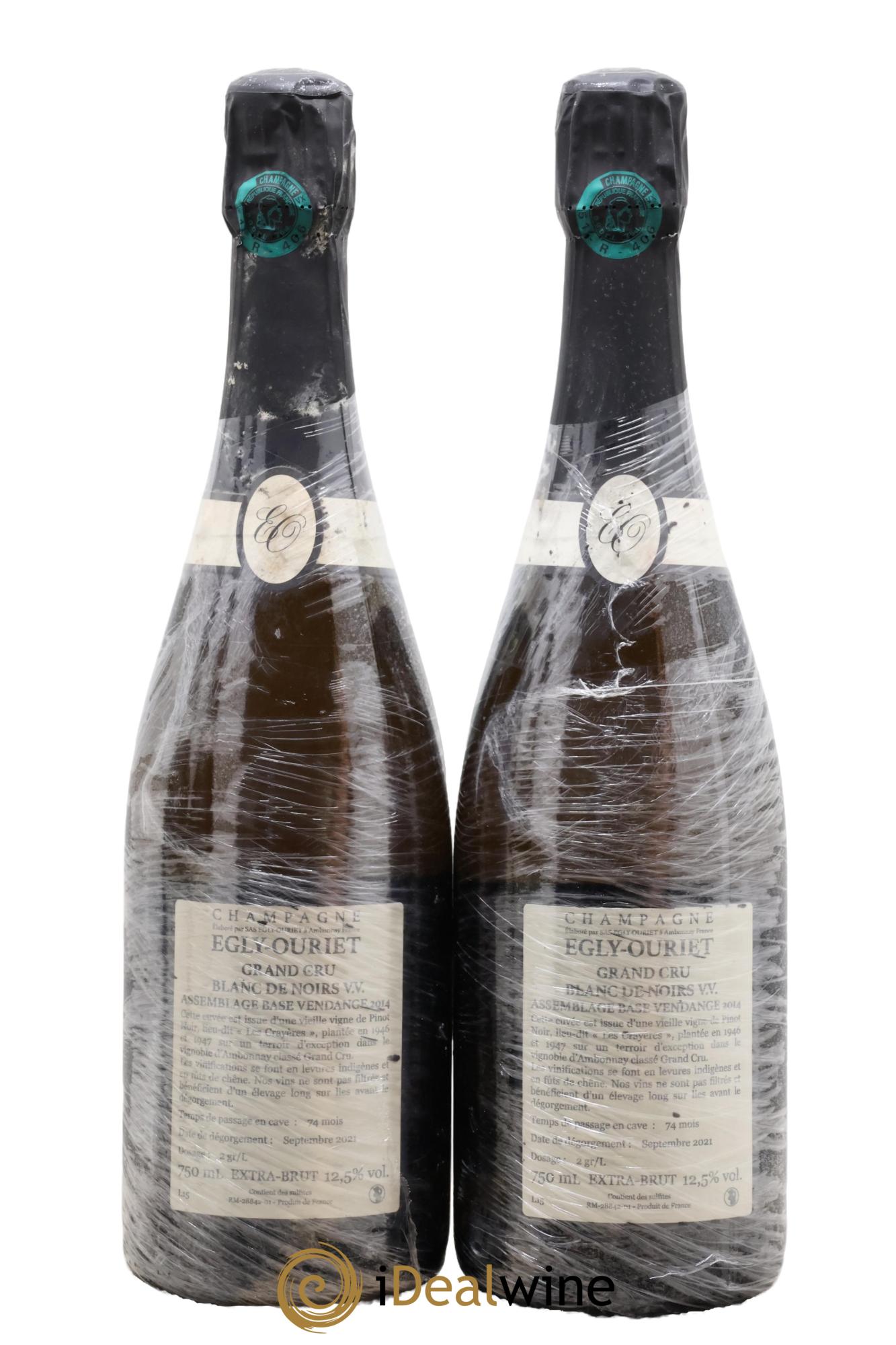 Blanc de Noirs Les Crayères Vieilles vignes Egly-Ouriet - Lot de 2 bouteilles - 1