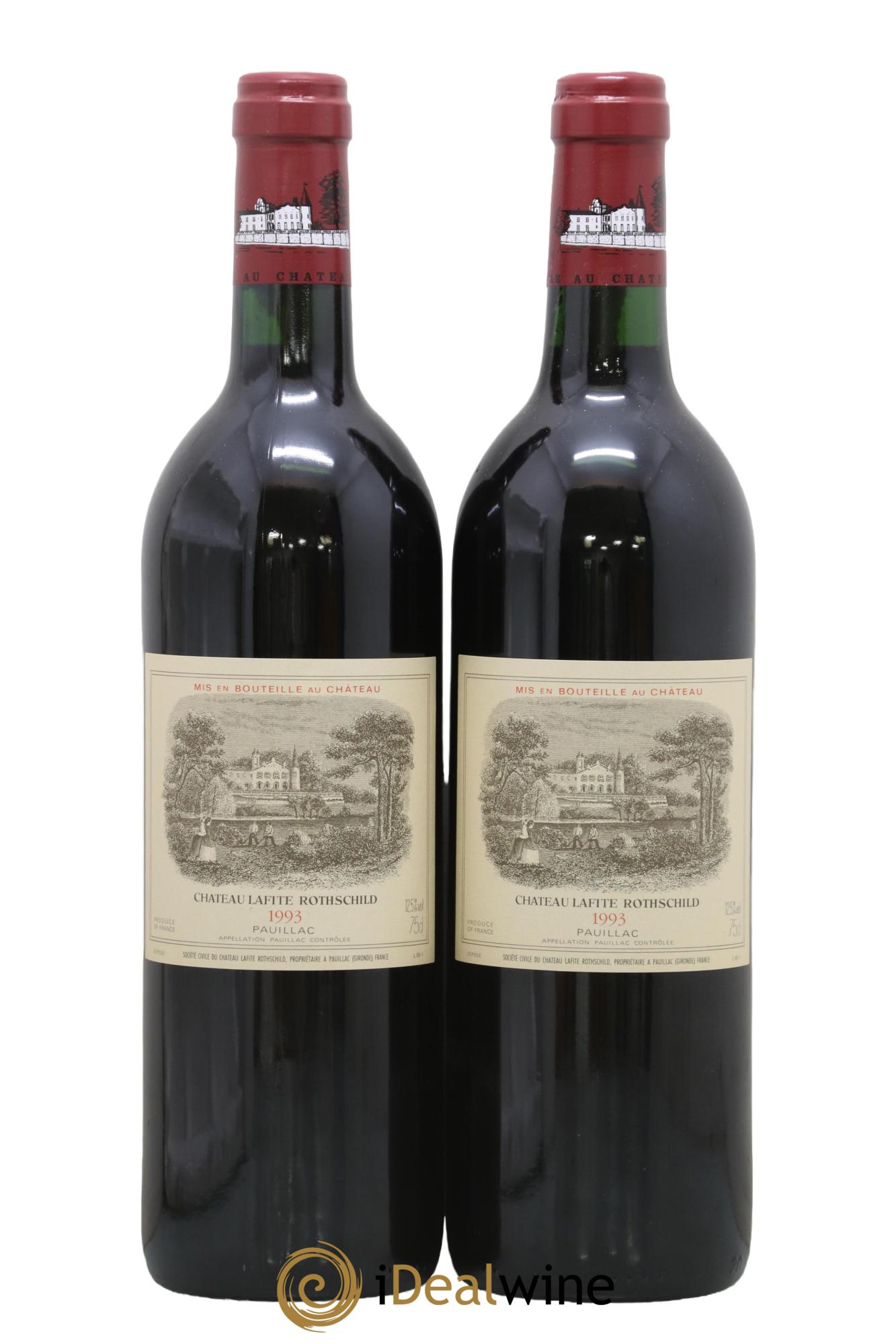 Château Lafite Rothschild 1er Grand Cru Classé 1993 - Lot of 2 bottles - 0