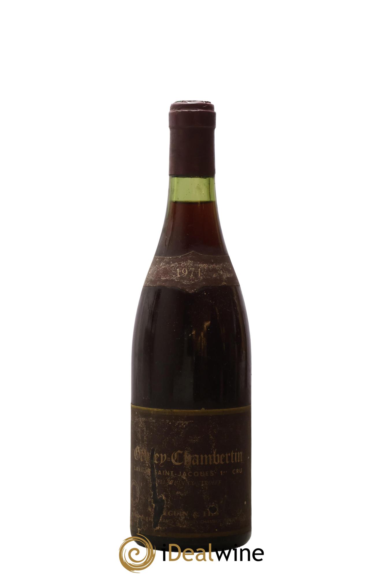 Gevrey-Chambertin 1er Cru Lavaux Saint Jacques A Seguin et Fils 1974 - Posten von 1 Flasche - 0