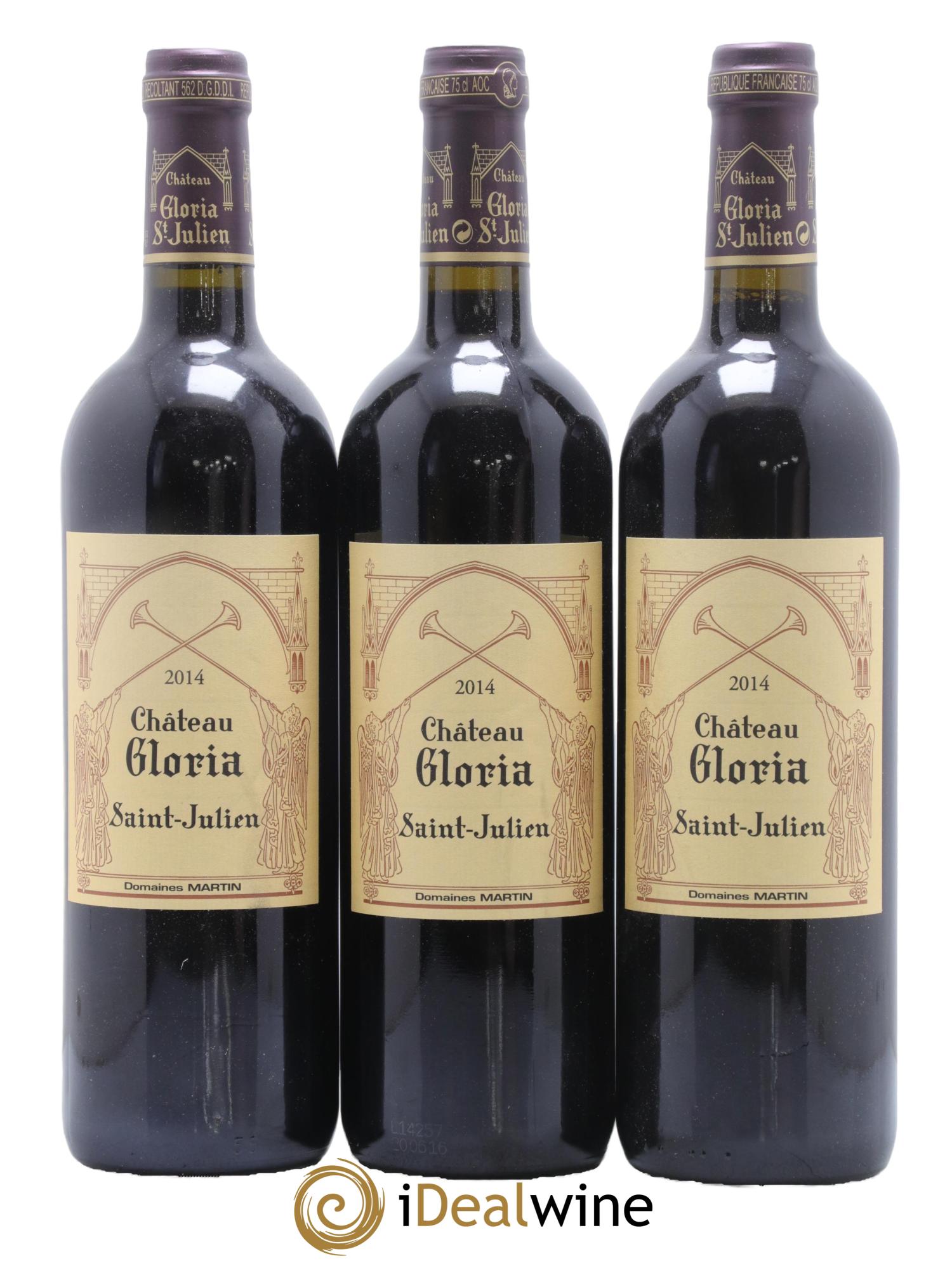 Château Gloria 2014 - Lotto di 3 bottiglie - 0