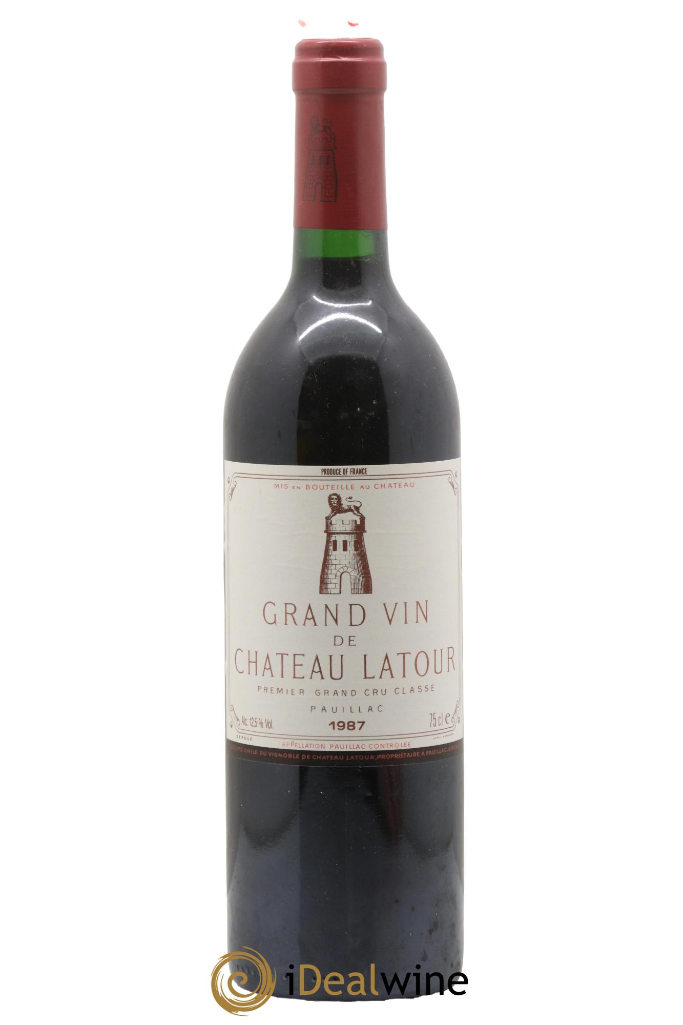 Château Latour 1er Grand Cru Classé 1987 - Lot de 1 bouteille - 0