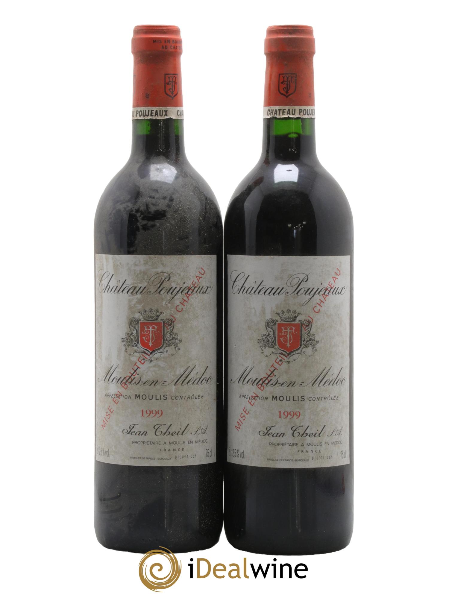 Château Poujeaux 1999 - Posten von 2 Flaschen - 0