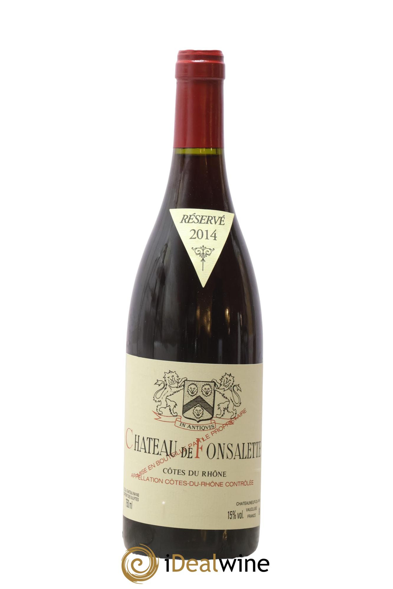 Côtes-du-Rhône Château de Fonsalette Emmanuel Reynaud 2014 - Lot of 1 bottle - 0