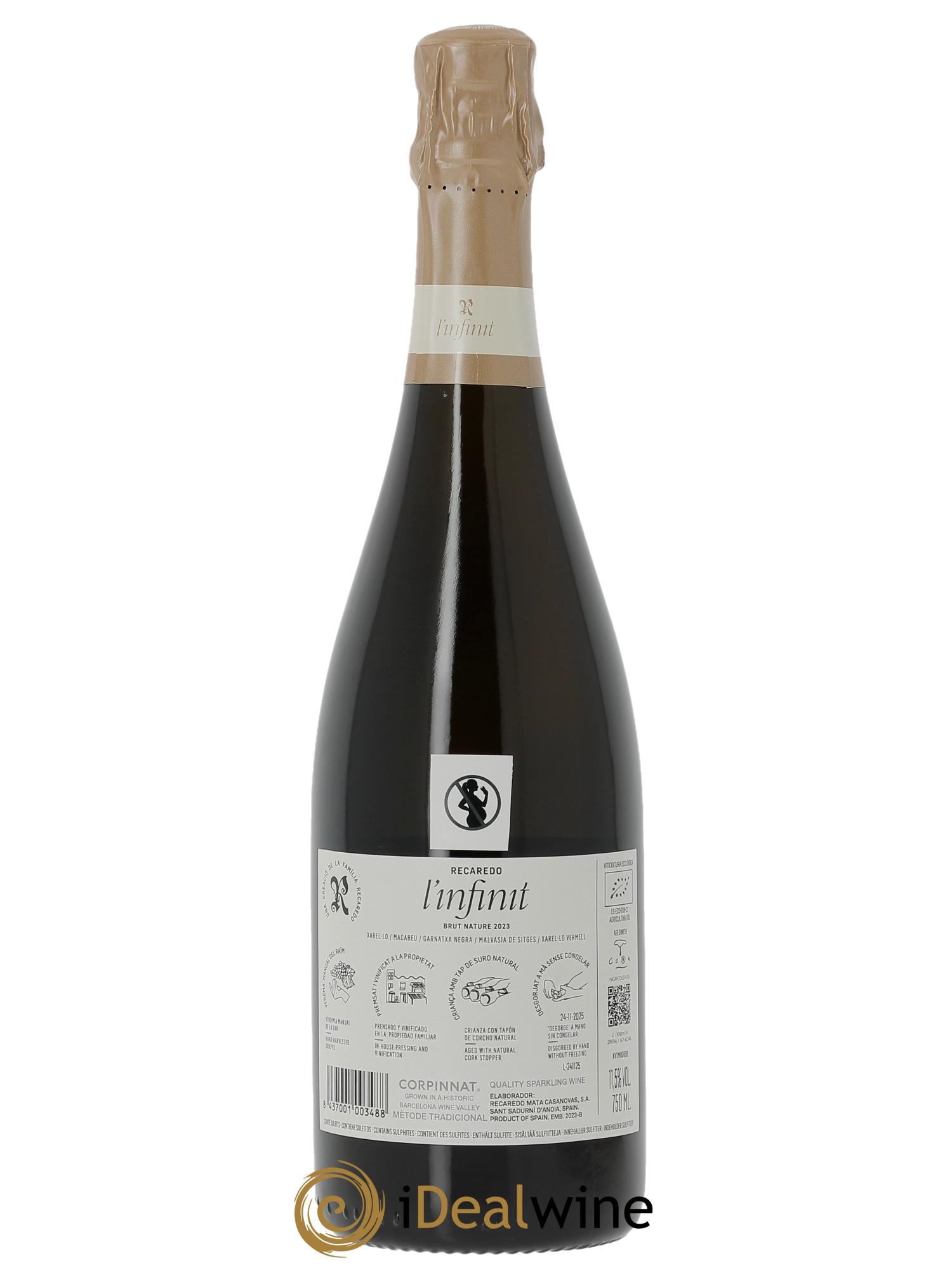 Corpinnat L'infinit Recaredo  2023 - Lote de 1 botella - 1