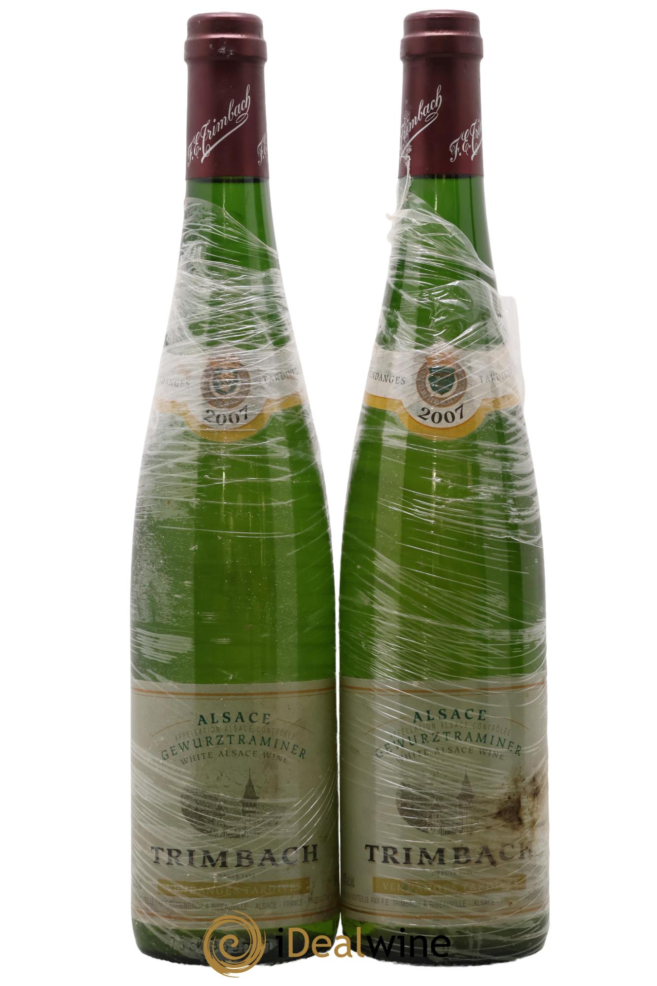 Alsace Gewurztraminer Vendanges Tardives Trimbach (Domaine) 2007 - Lot de 2 bouteilles - 0