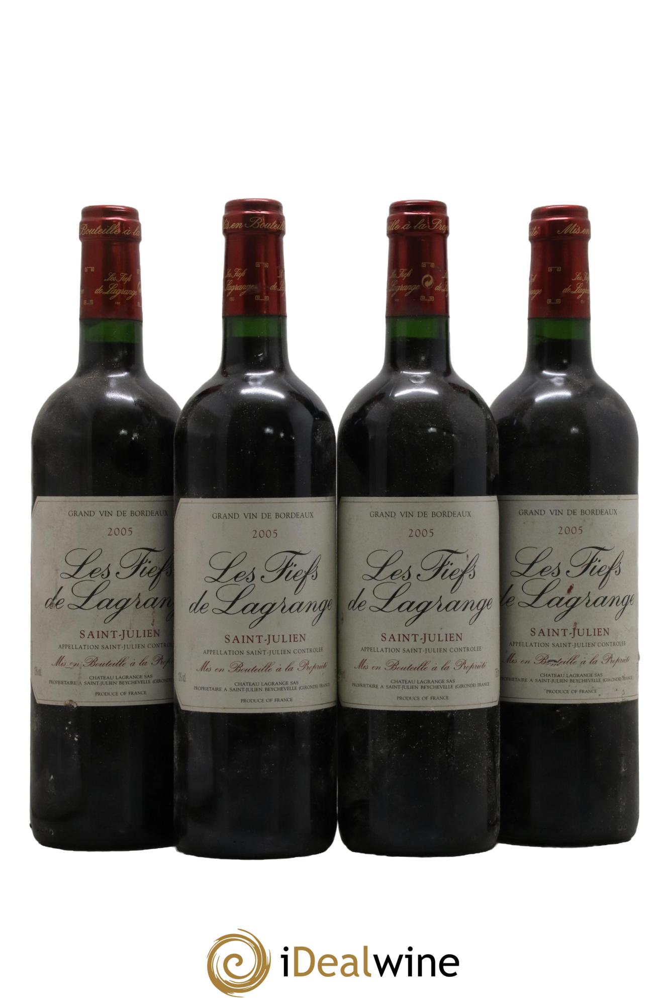 Les Fiefs de Lagrange Second Vin 2005 - Lotto di 4 bottiglie - 0