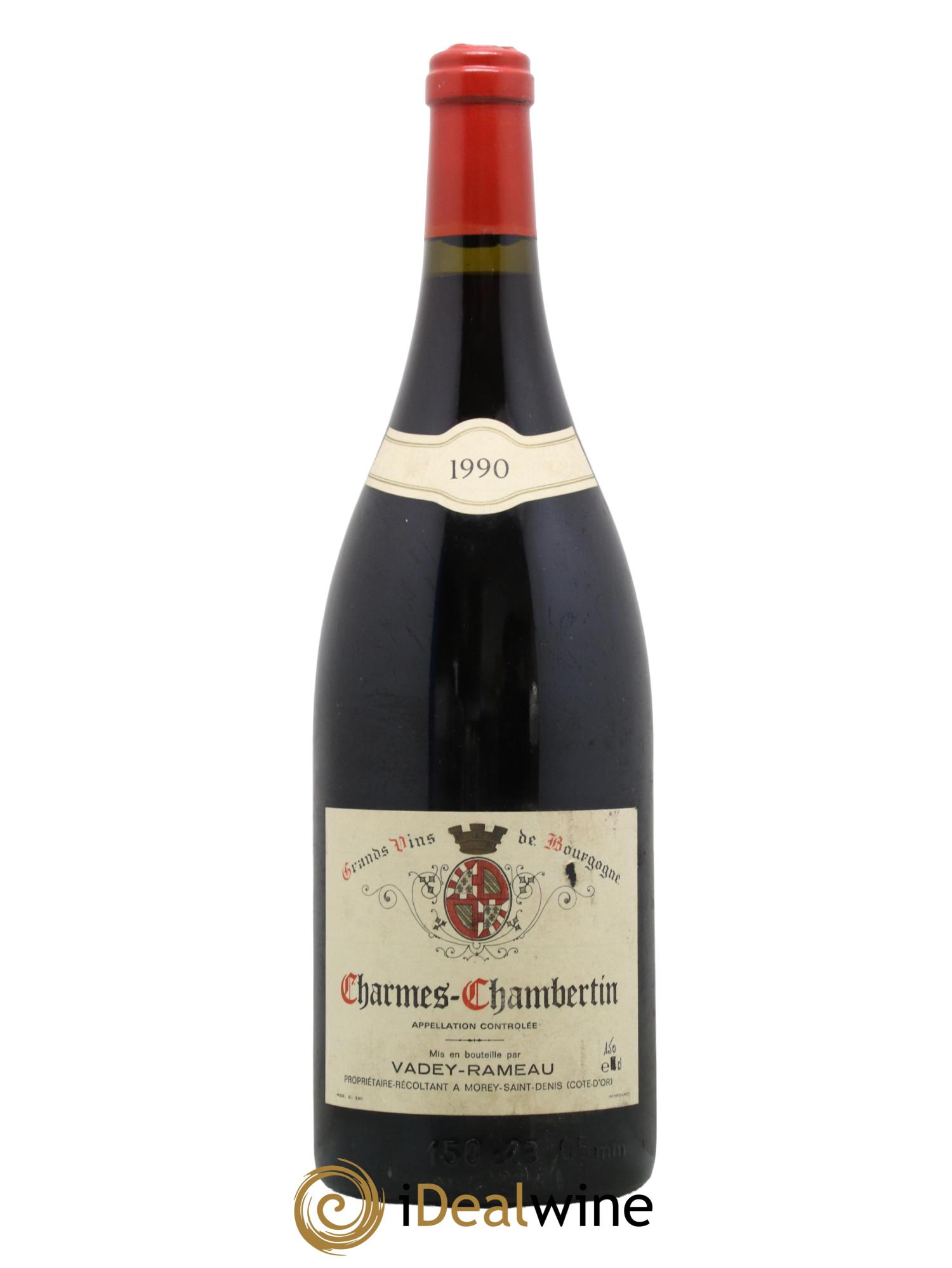 Charmes-Chambertin Grand Cru Domaine Vadey Rameau 1990 - Lot de 1 magnum - 0