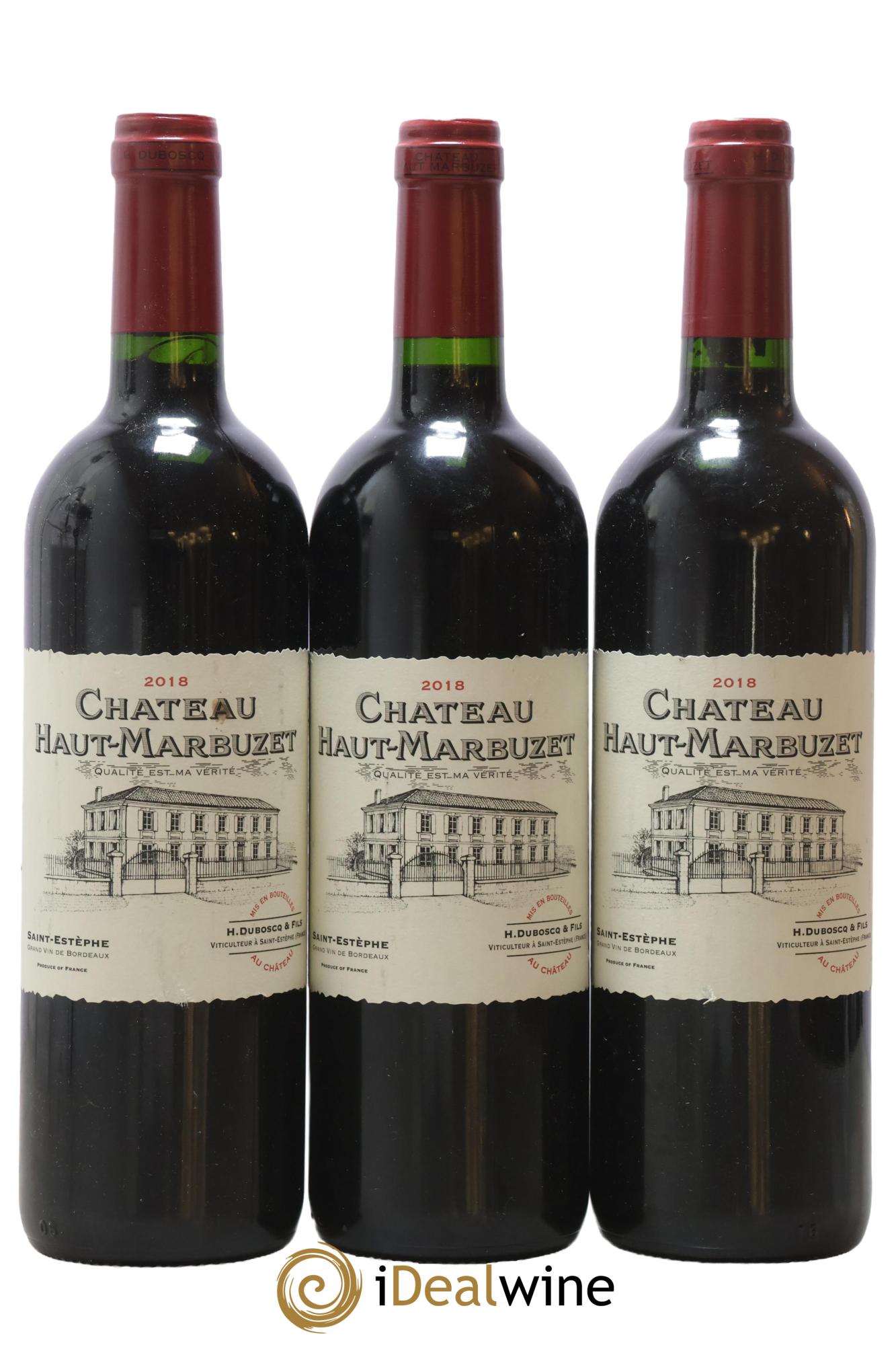 Château Haut Marbuzet 2018 - Lot de 3 bouteilles - 0