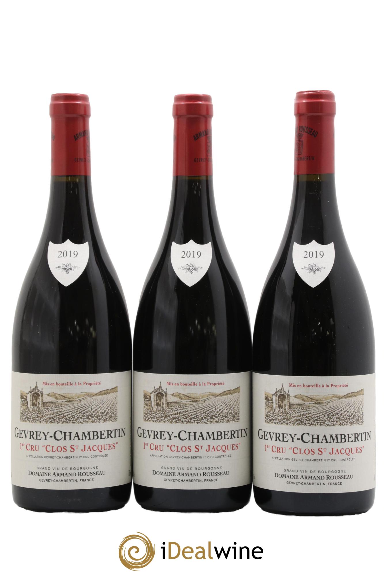 Gevrey-Chambertin 1er Cru Clos Saint-Jacques Armand Rousseau (Domaine) 2019 - Lot de 3 bouteilles - 0