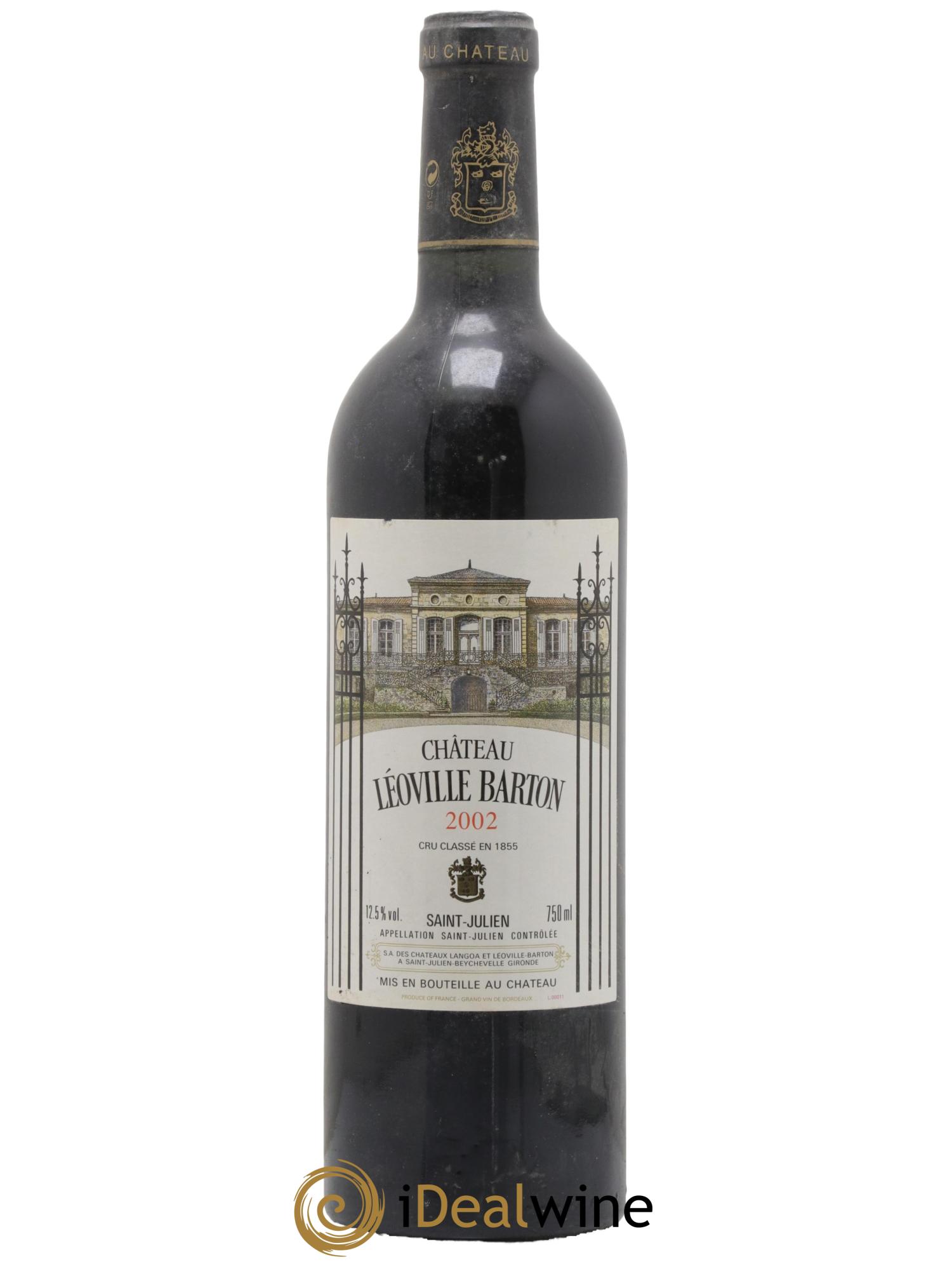 Château Léoville Barton 2ème Grand Cru Classé 2002 - Lot de 1 bouteille - 0