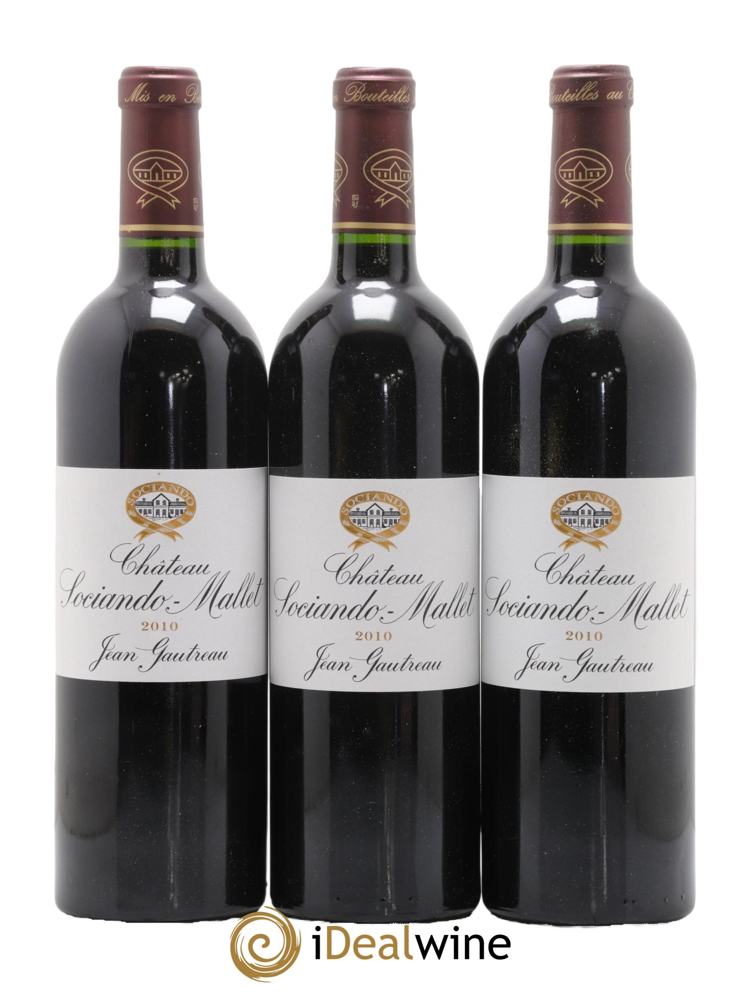 Château Sociando Mallet 2010 - Lot de 12 bouteilles - 1