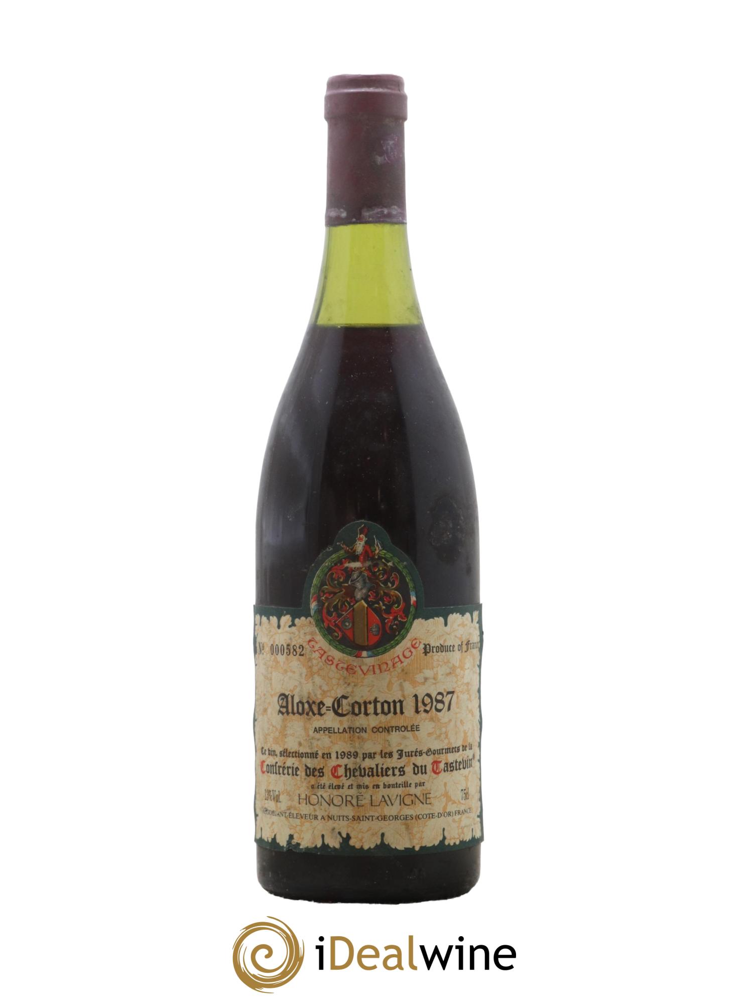Aloxe-Corton Tastevinage Domaine Honore Lavigne 1987 - Lot de 1 bouteille - 0