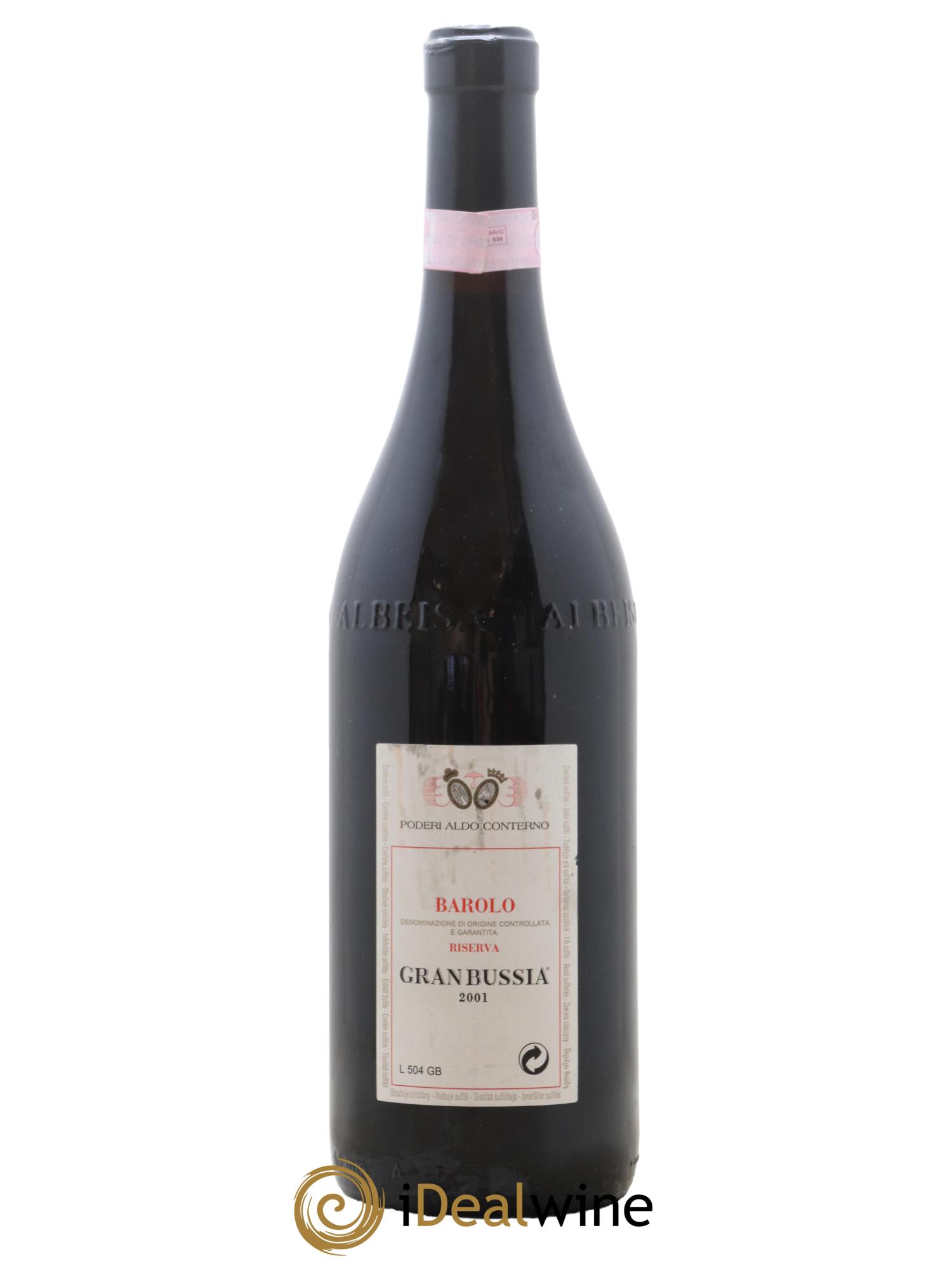 Barolo DOCG Riserva Granbussia Aldo Conterno 2001 - Lotto di 1 bottiglia - 1