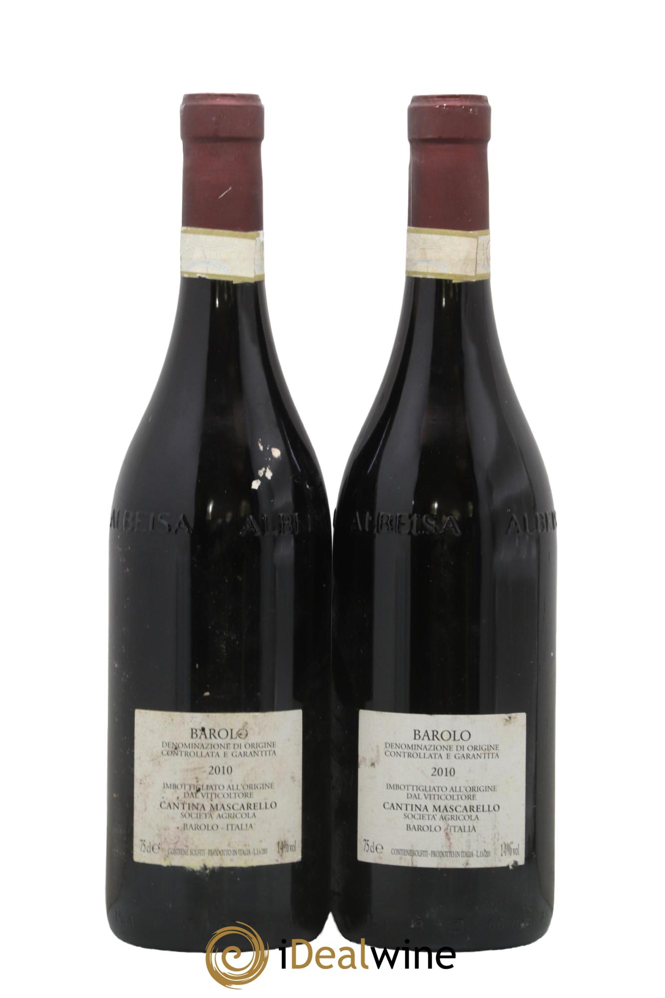Barolo DOCG Bartolo Mascarello 2010 - Lot de 2 bouteilles - 1