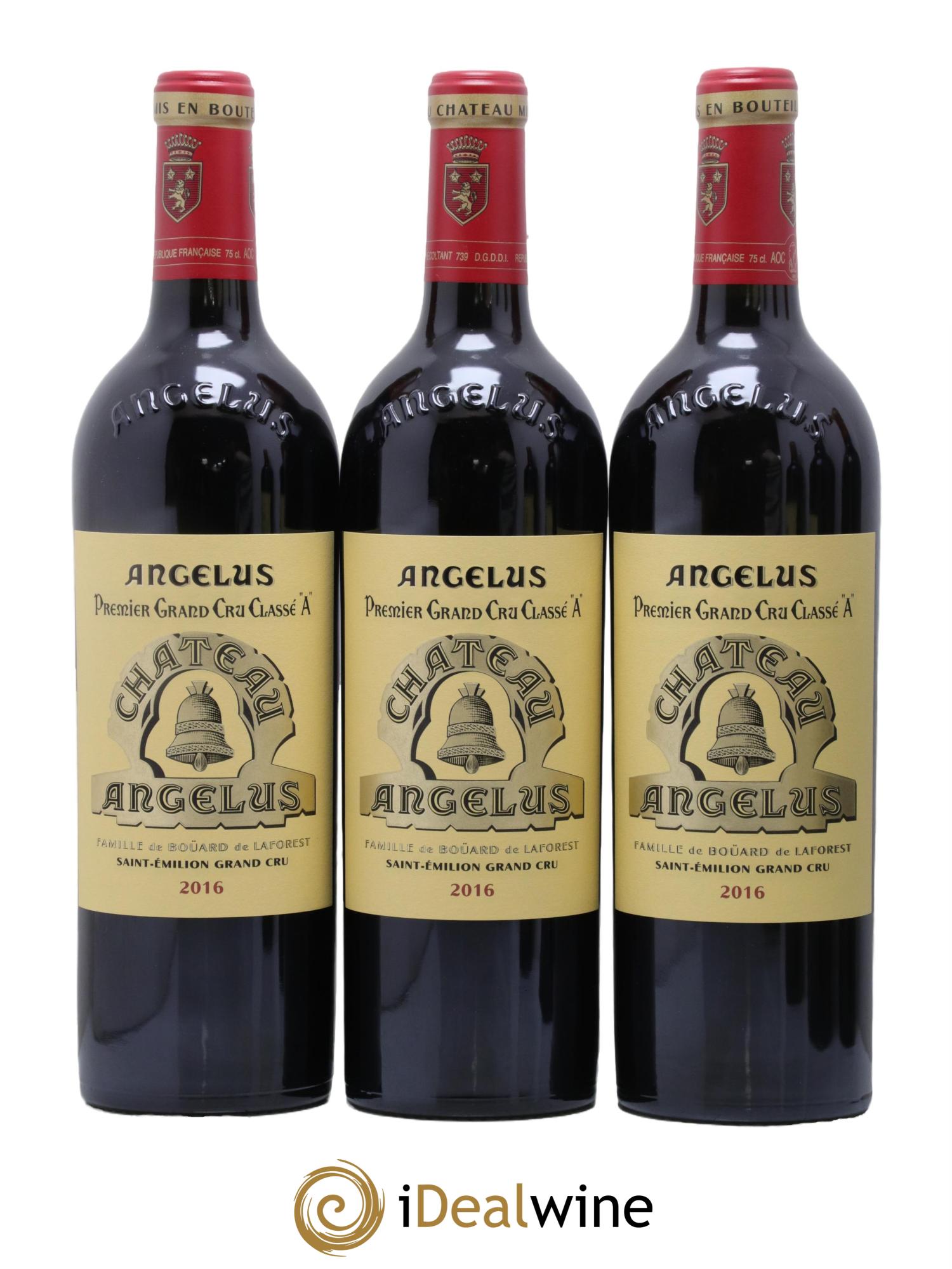 Château Angélus 1er Grand Cru Classé A 2016 - Lot de 6 bouteilles - 1