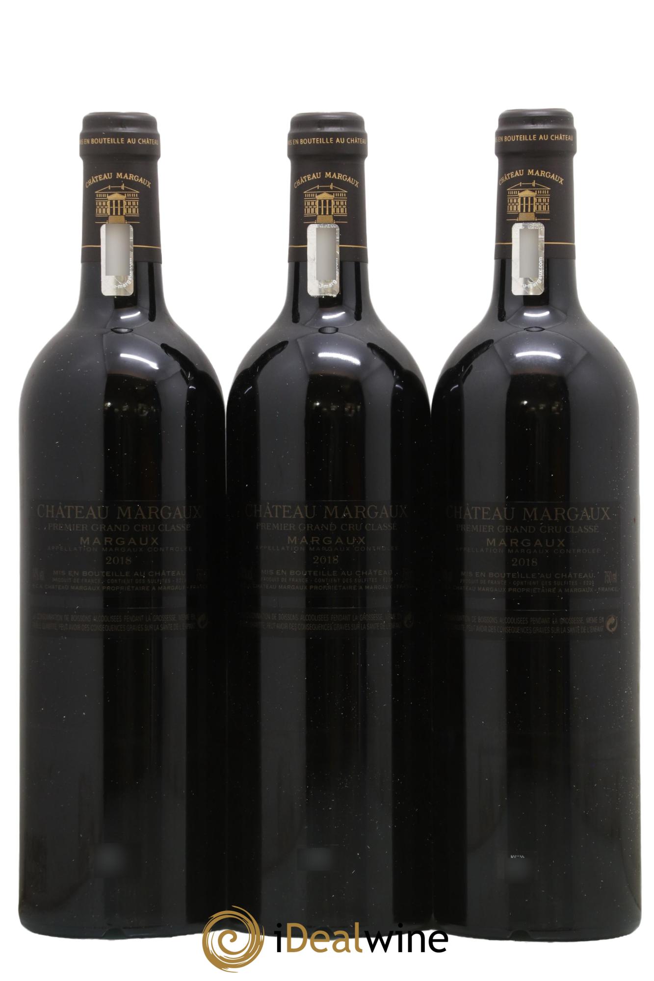 Château Margaux 1er Grand Cru Classé 2018 - Lot of 3 bottles - 1