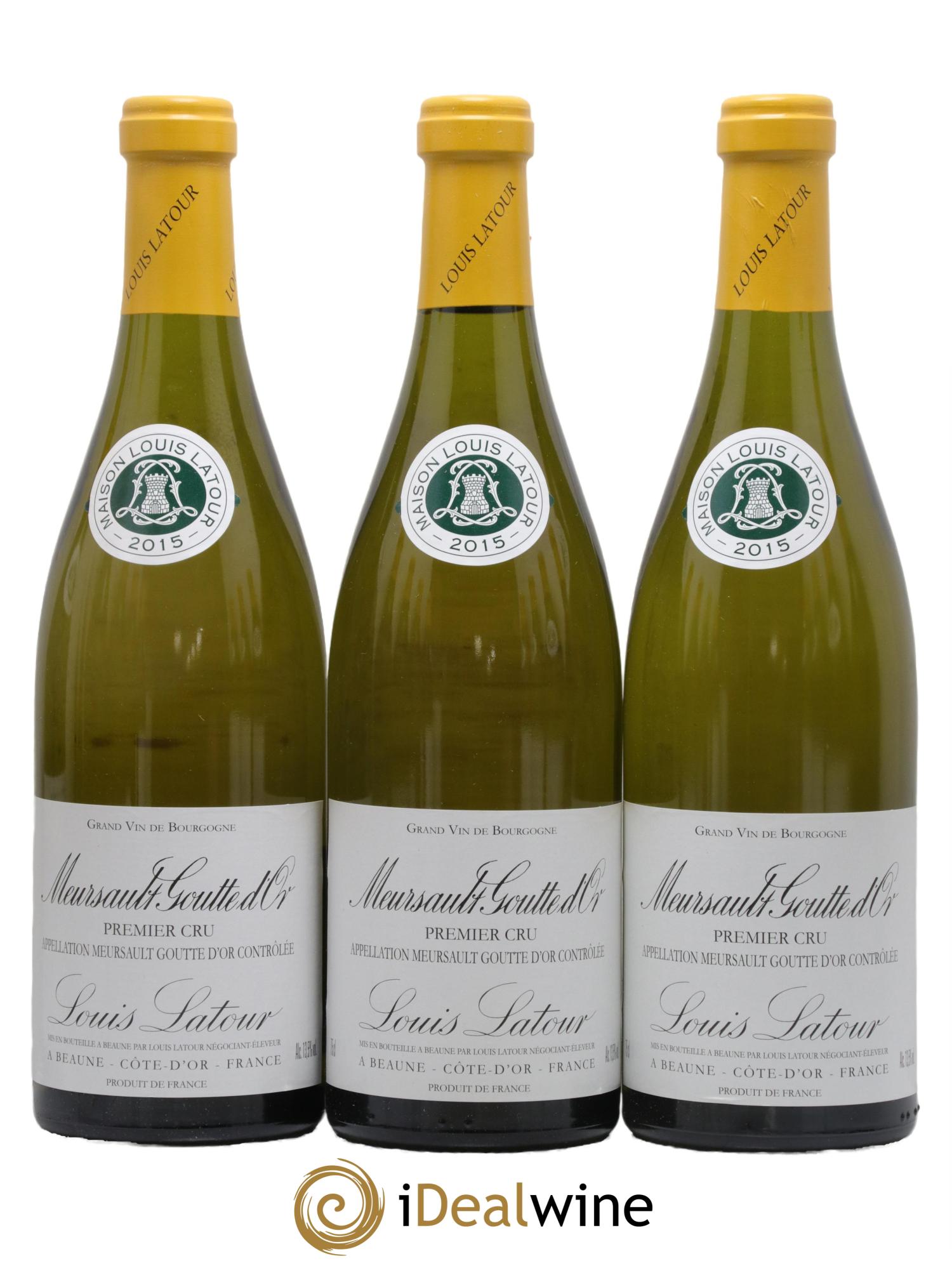 Meursault 1er Cru Goutte d'or Louis Latour 2015 - Lot de 12 bouteilles - 1