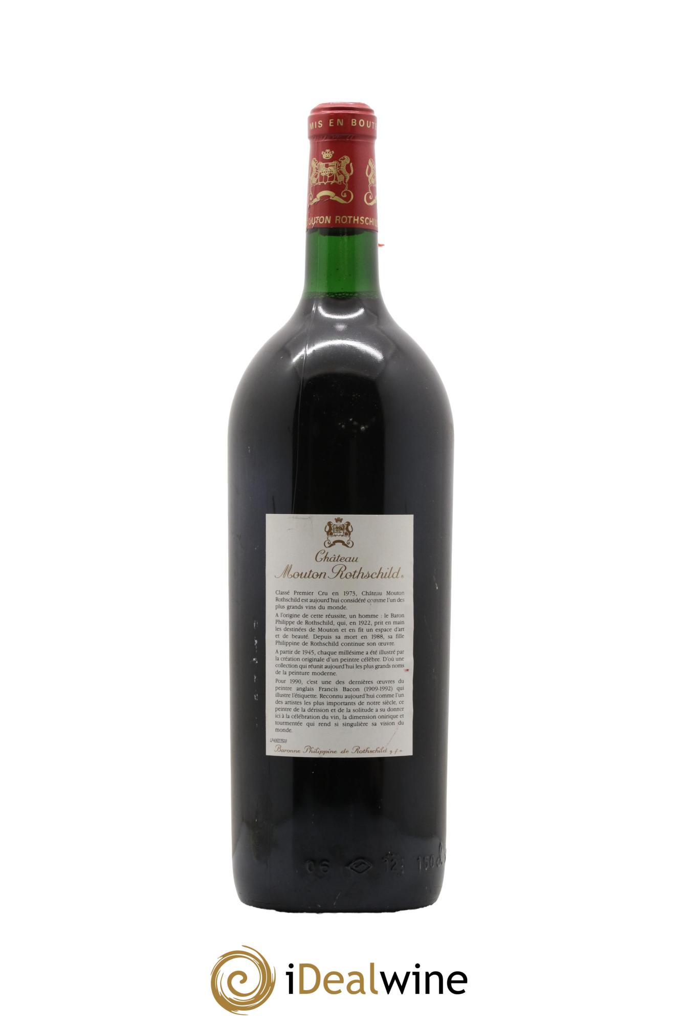 Château Mouton Rothschild 1er Grand Cru Classé 1990 - Lot de 1 magnum - 1
