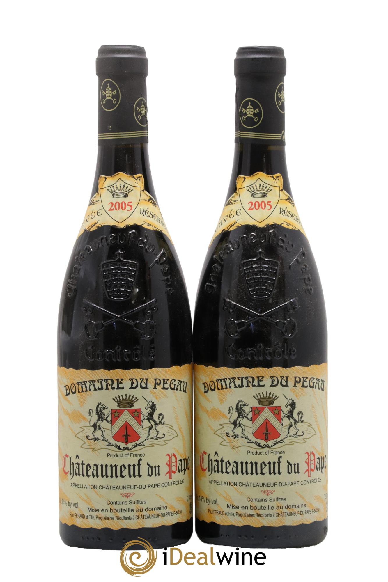 Châteauneuf-du-Pape Domaine du Pégau Cuvée Réservée Paul et Laurence Féraud 2005 - Lot de 2 bouteilles - 0