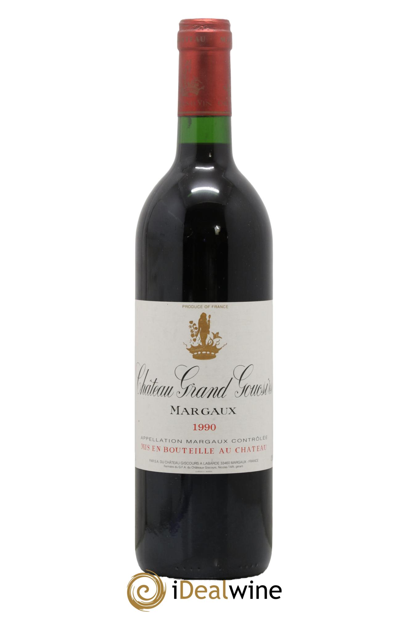 Margaux Château Grand Goucsirs 1990 - Lot de 1 bouteille - 0