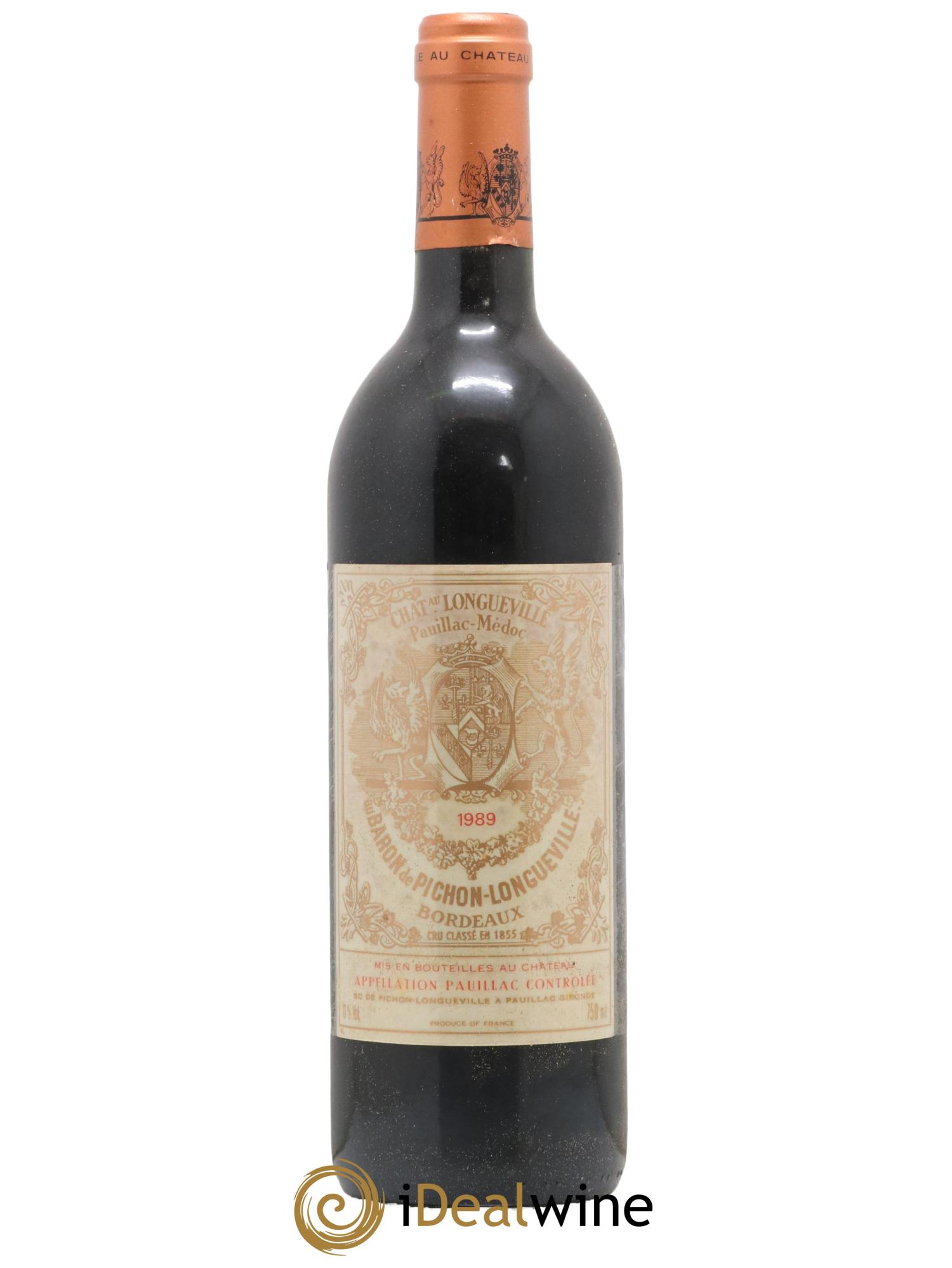 Pichon Longueville Baron 2ème Grand Cru Classé 1989 - Lot de 1 bouteille - 0
