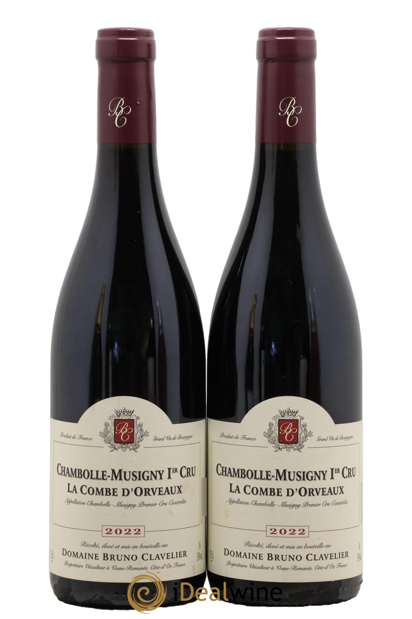 Chambolle-Musigny 1er Cru La Combe d'Orveaux Bruno Clavelier 2022 - Lot de 2 bouteilles - 0
