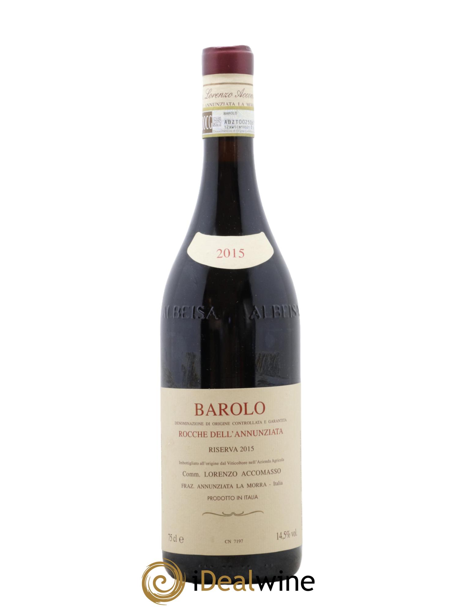 Barolo Rocche dell'Annunziata Riserva Lorenzo Accomasso 2015 - Posten von 1 Flasche - 0