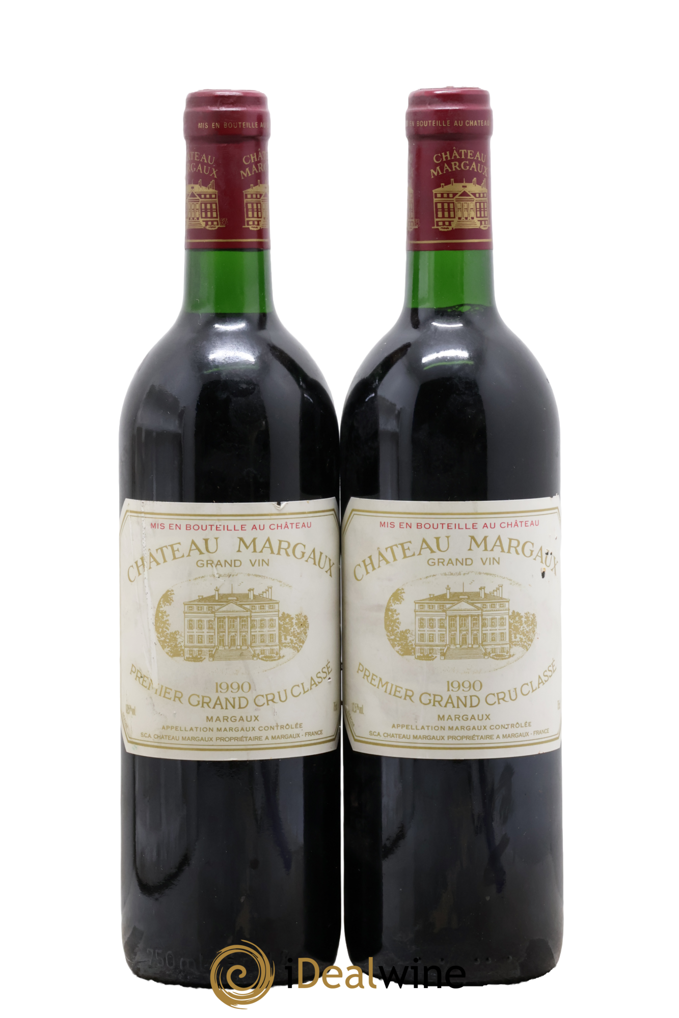 Château Margaux 1er Grand Cru Classé 1990 - Lot de 2 bouteilles - 0