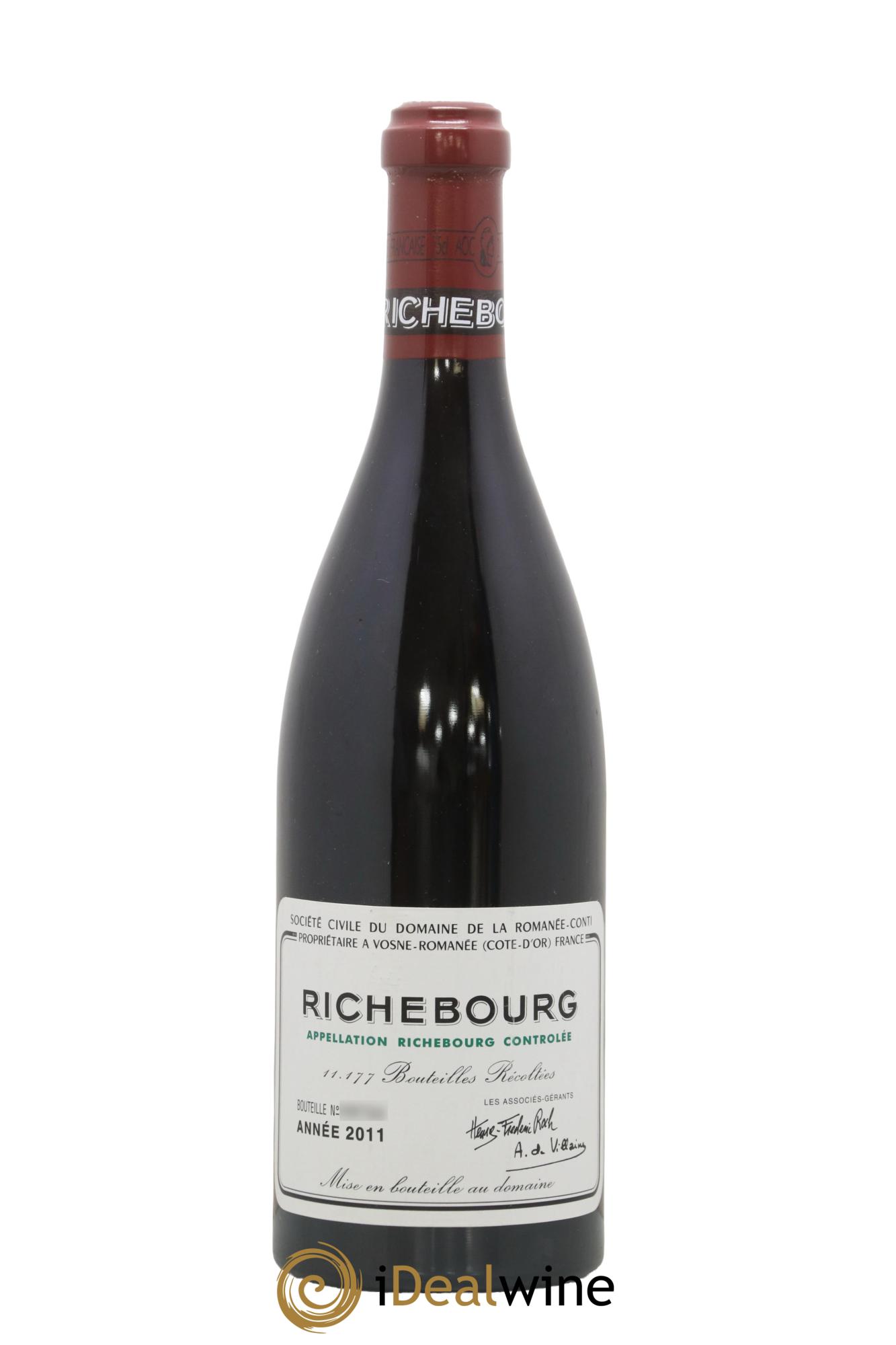 Richebourg Grand Cru Domaine de la Romanée-Conti 2011 - Posten von 1 Flasche - 0