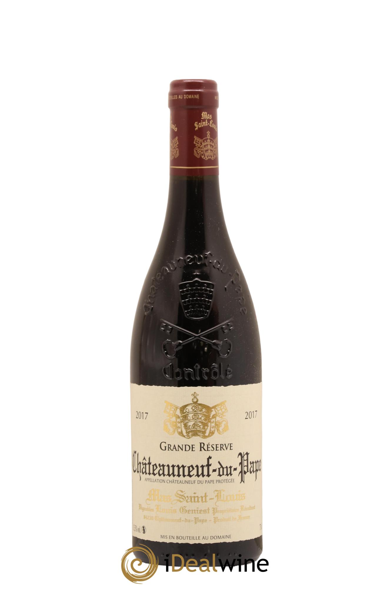 Châteauneuf-du-Pape Grande Réserve Mas Saint-Louis 2017 - Lot de 1 bouteille - 0