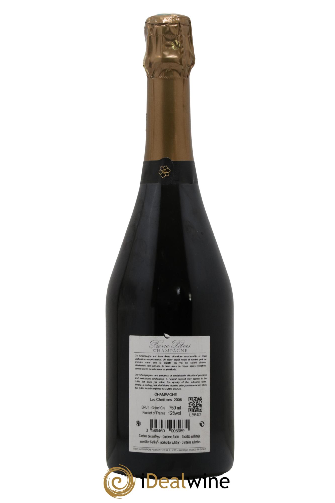 Cuvée Spéciale les Chétillons Blanc de Blancs Brut Pierre Péters 2008 - Lot of 1 bottle - 1