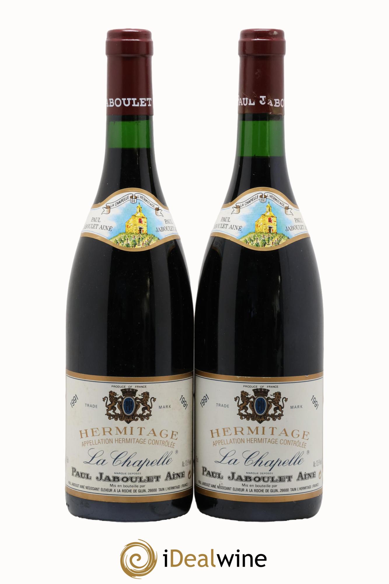 Hermitage La Chapelle Paul Jaboulet Ainé 1991 - Lot de 2 bouteilles - 0