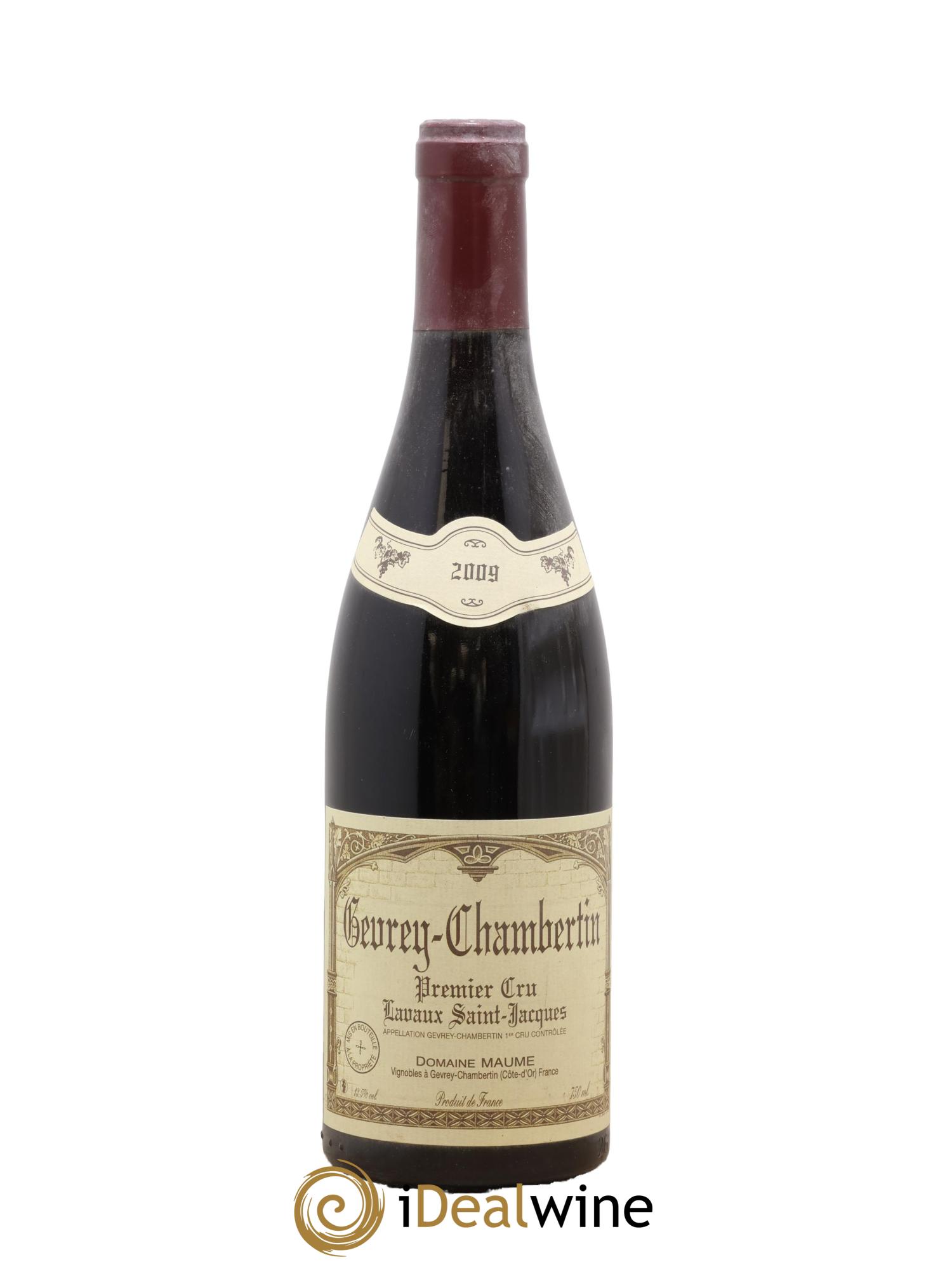 Gevrey-Chambertin 1er Cru Lavaux Saint Jacques Maume (Domaine) 2009 - Lot de 1 bouteille - 0