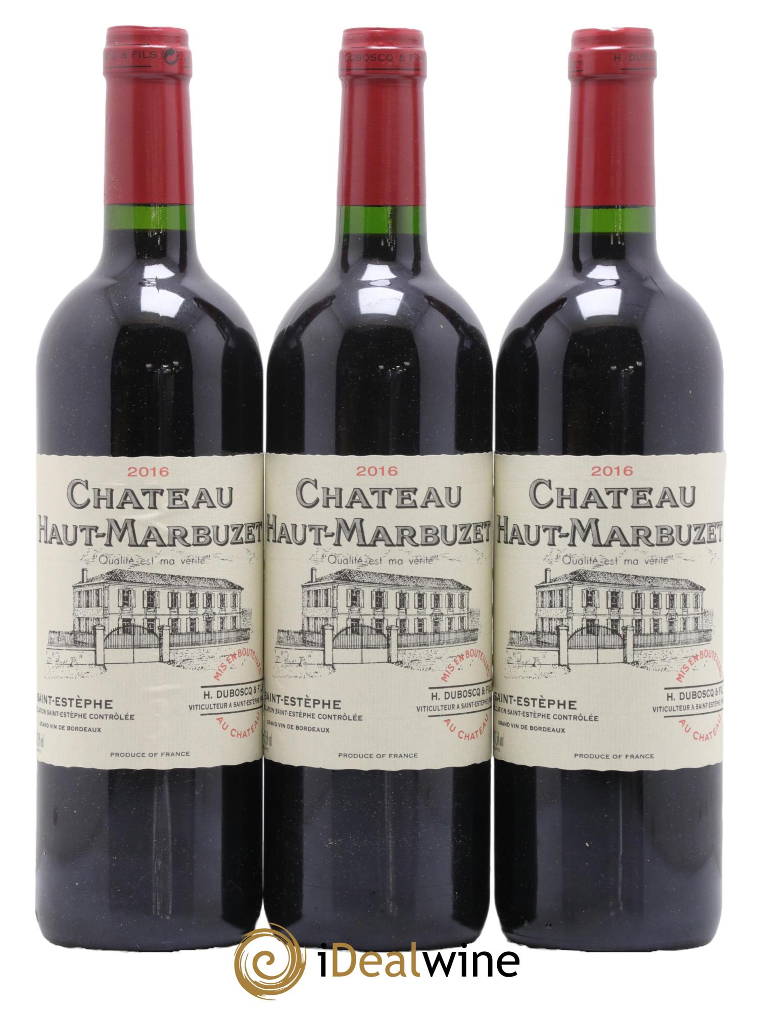 Château Haut Marbuzet 2016 - Lot de 6 bouteilles - 1