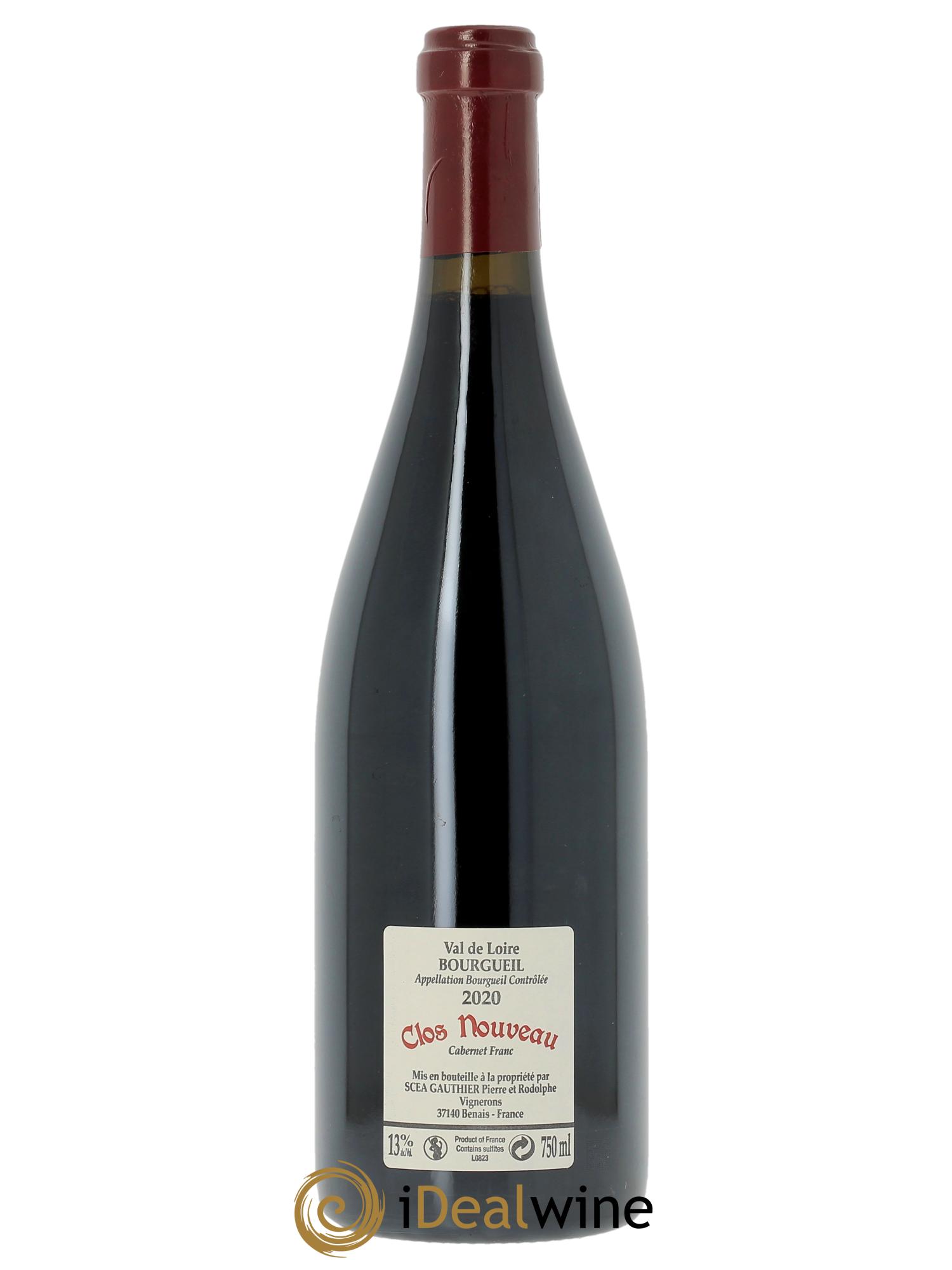 Bourgueil Clos Nouveau Domaine du Bel Air  2020 - Lot de 1 bouteille - 1