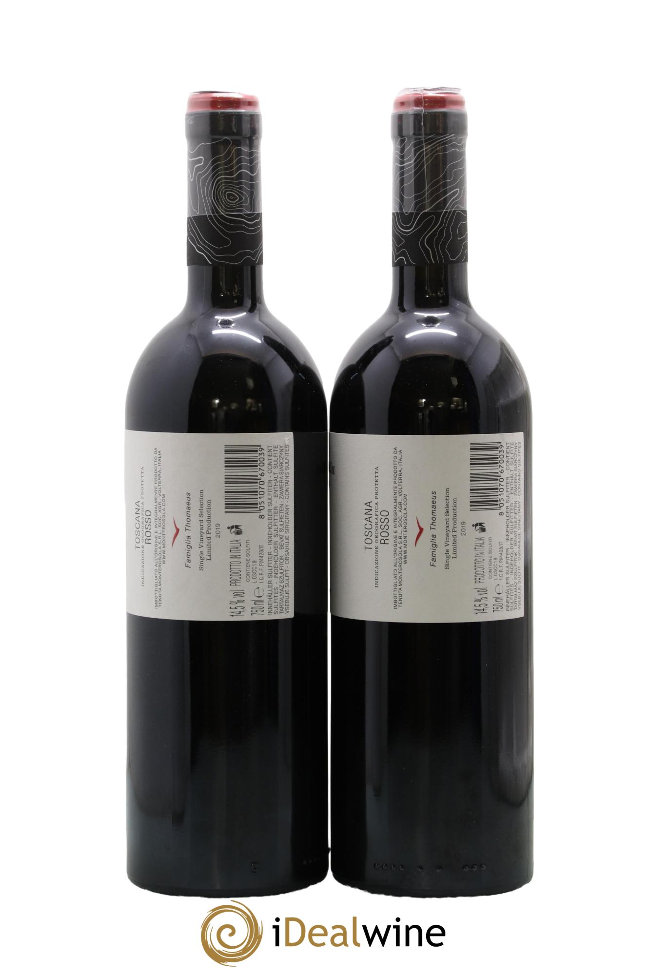 Toscana IGT Canto della Civetta MonteRosolla 2019 - Lot de 2 bouteilles - 1