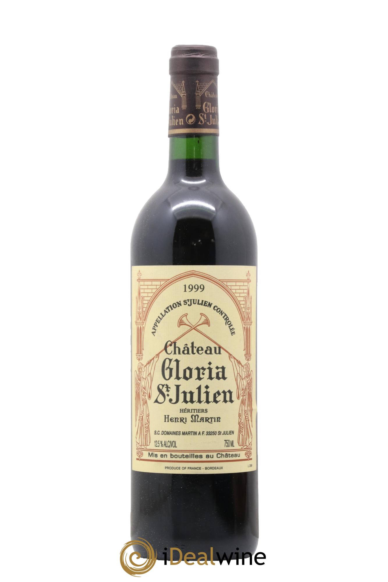 Château Gloria 1999 - Lot de 1 bouteille - 0