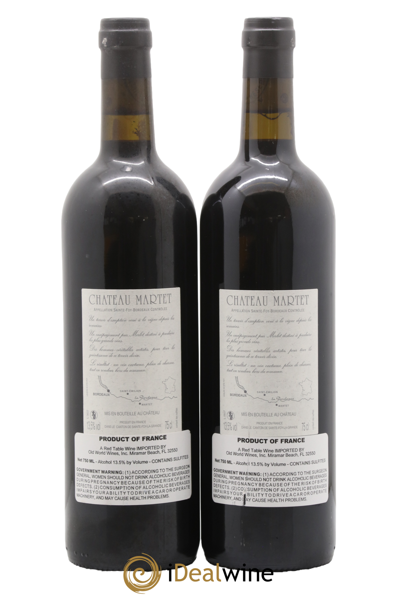 Château Martet 2005 - Posten von 2 Flaschen - 1