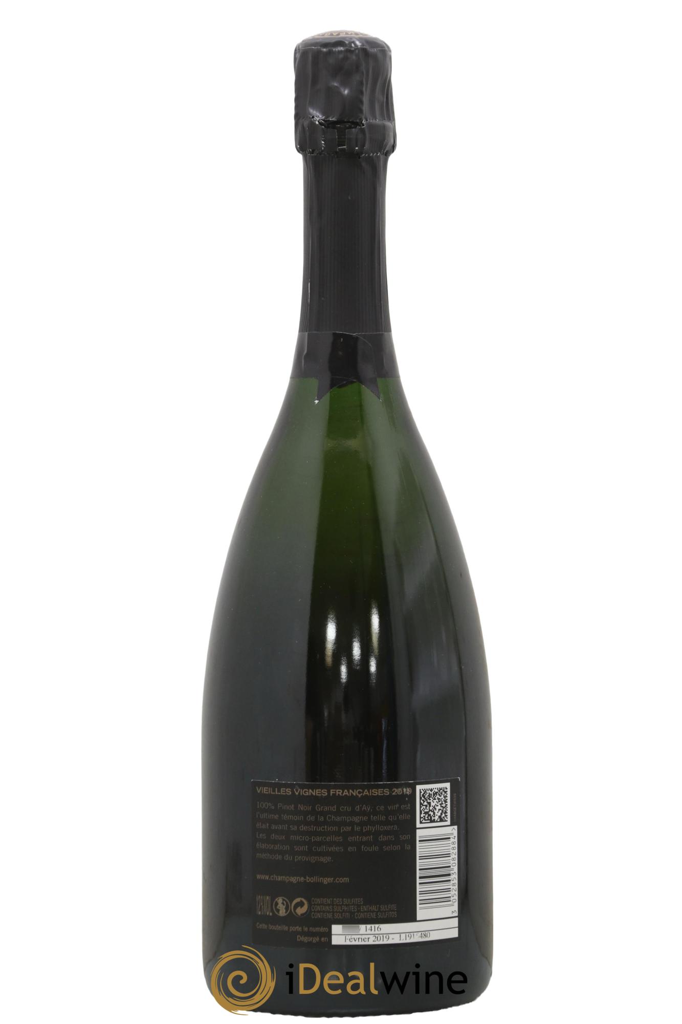 Brut Vieilles Vignes Françaises Bollinger 2010 - Lot of 1 bottle - 1