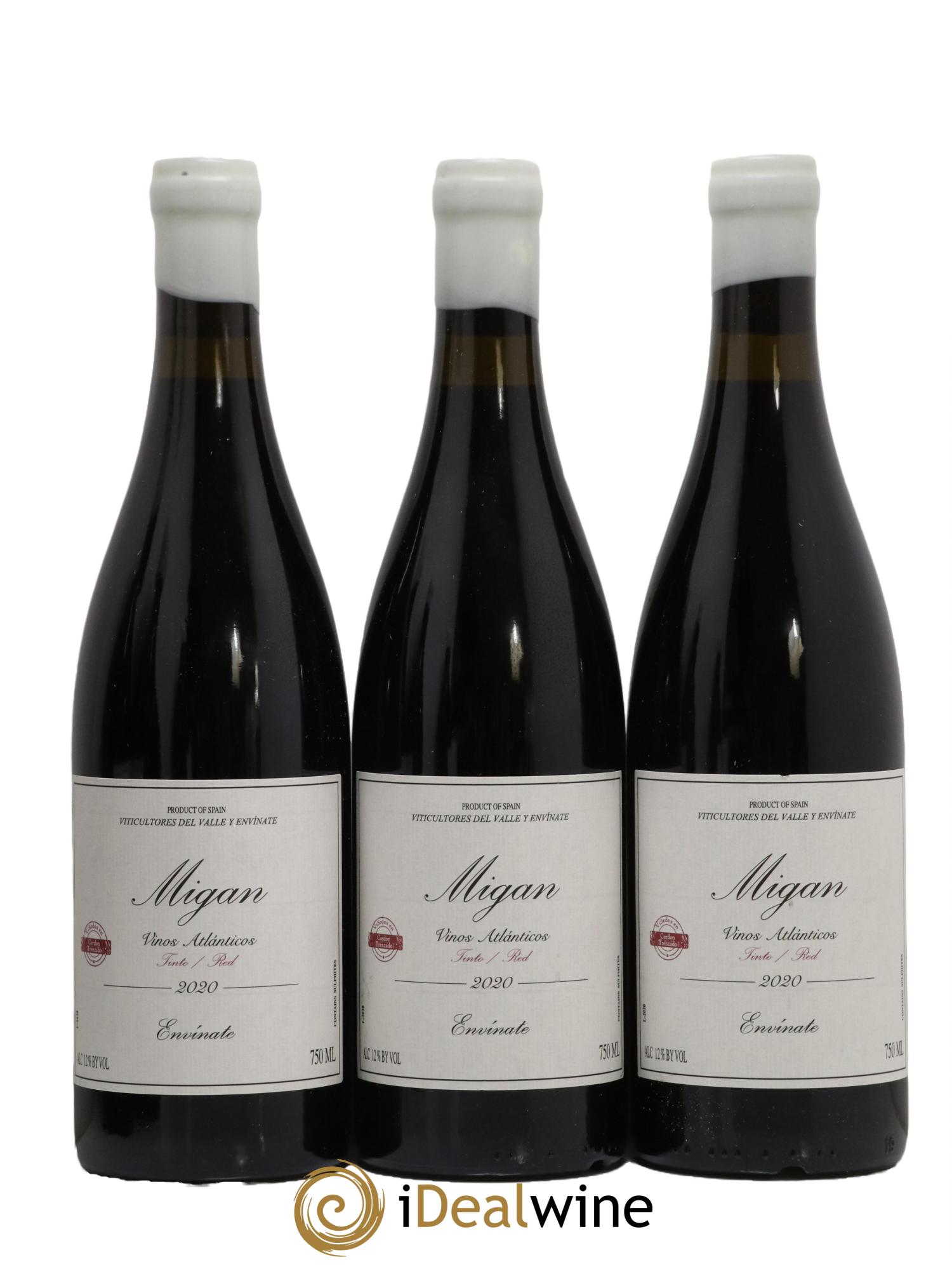Espagne Tenerife Migan Envinate 2020 - Lot de 3 bouteilles - 0