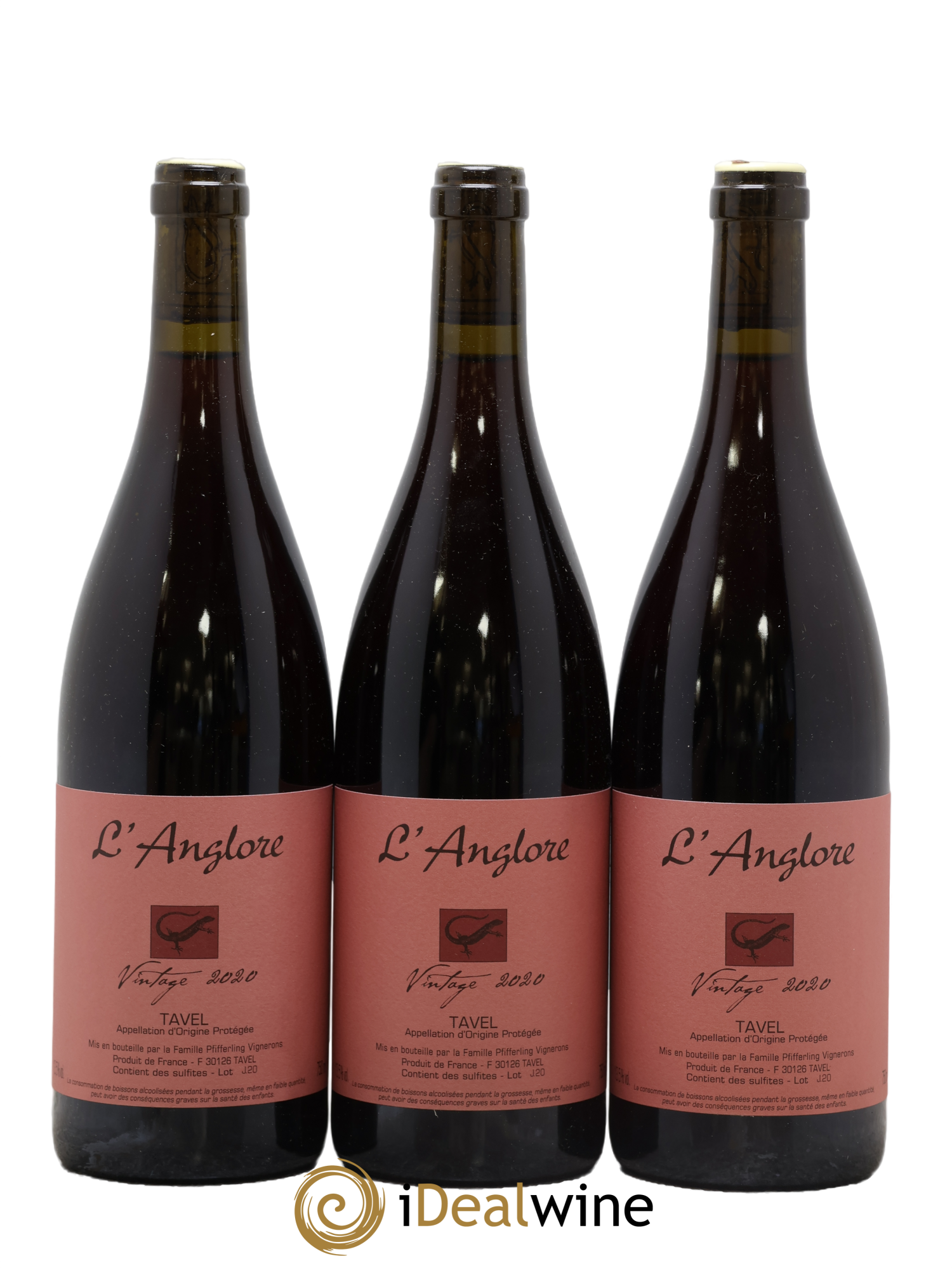 Tavel Vintage L'Anglore 2020 - Posten von 3 Flaschen - 0