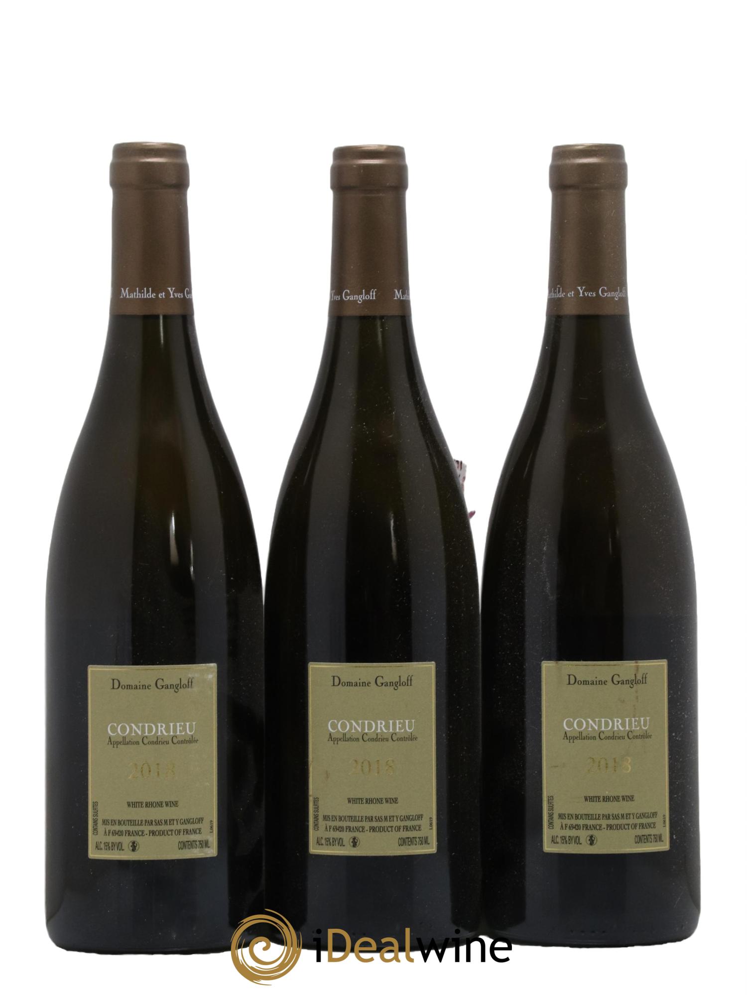 Condrieu Domaine Gangloff (Domaine) 2018 - Lot de 3 bouteilles - 1