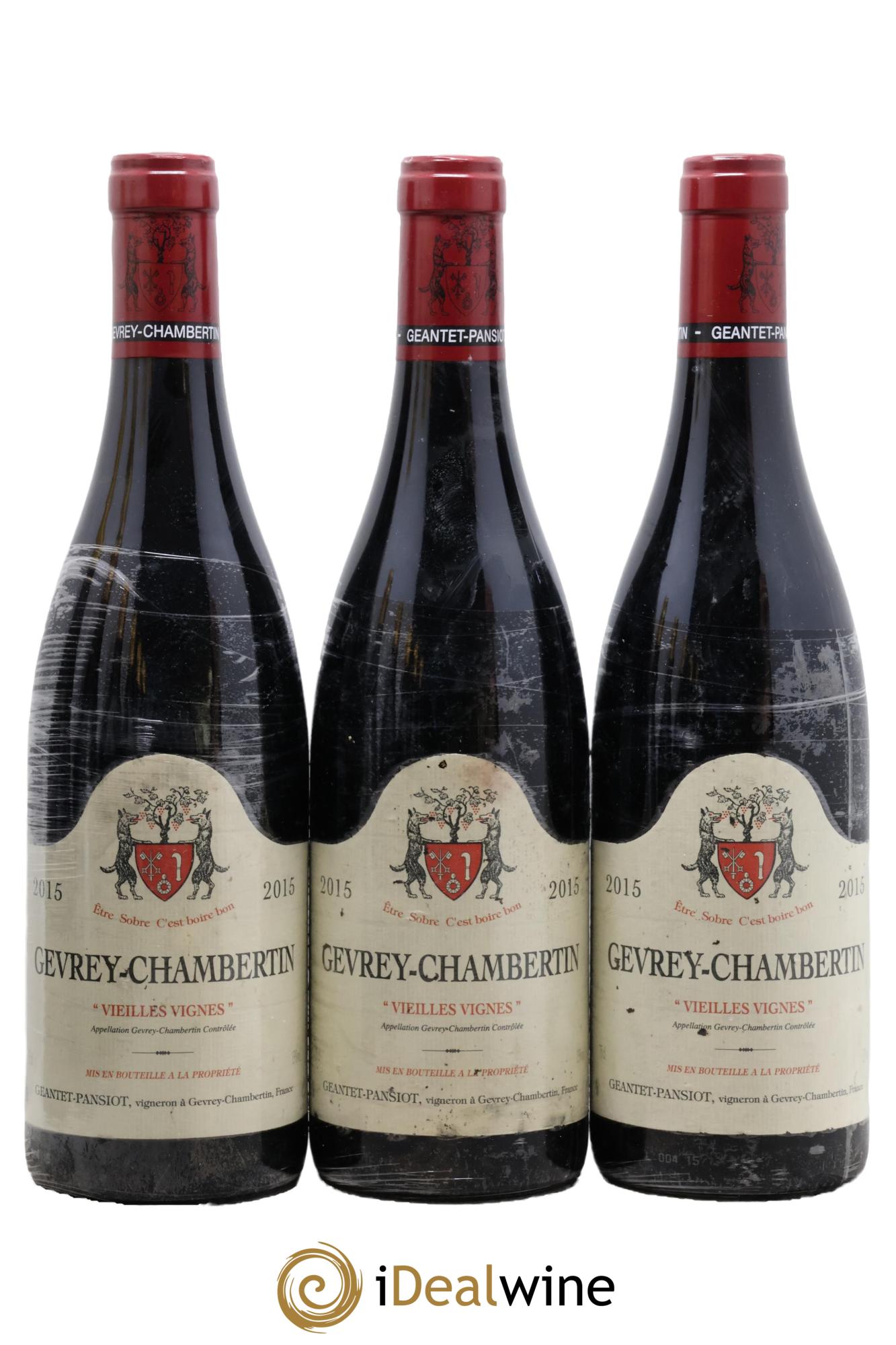 Gevrey-Chambertin Vieilles vignes Geantet-Pansiot 2015 - Posten von 3 Flaschen - 0